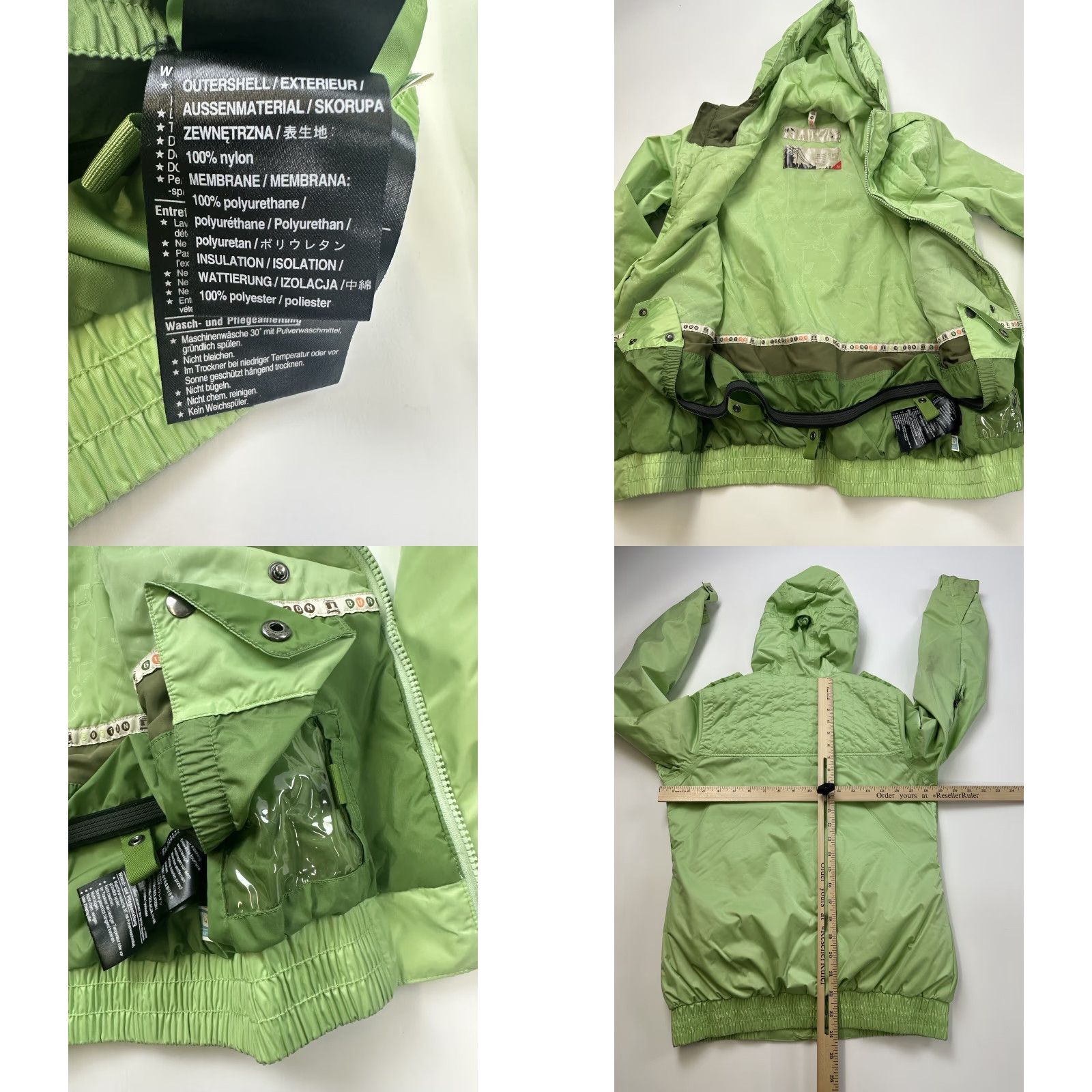 Burton Burton Jacket Women’s XS Green Insulated Winter Hooded Ski Snowboard Size XS / US 0-2 / IT 36-38 - 8 Thumbnail