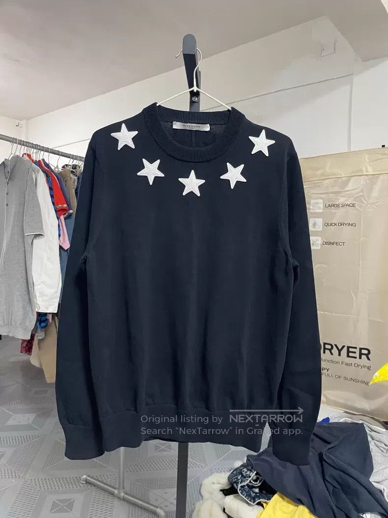 Givenchy Givenchy Crew Neck Star Knit Sweater Size US M / EU 48-50 / 2 - 2 Thumbnail