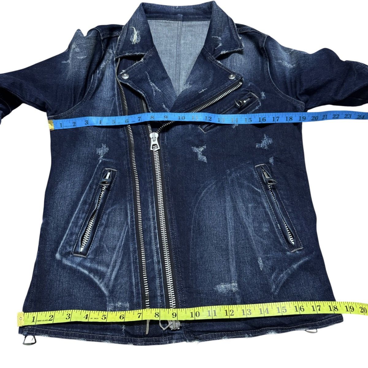 semanticdesign Semantic Design Denim Biker Jacket Distressed Size US M / EU 48-50 / 2 - 14 Thumbnail