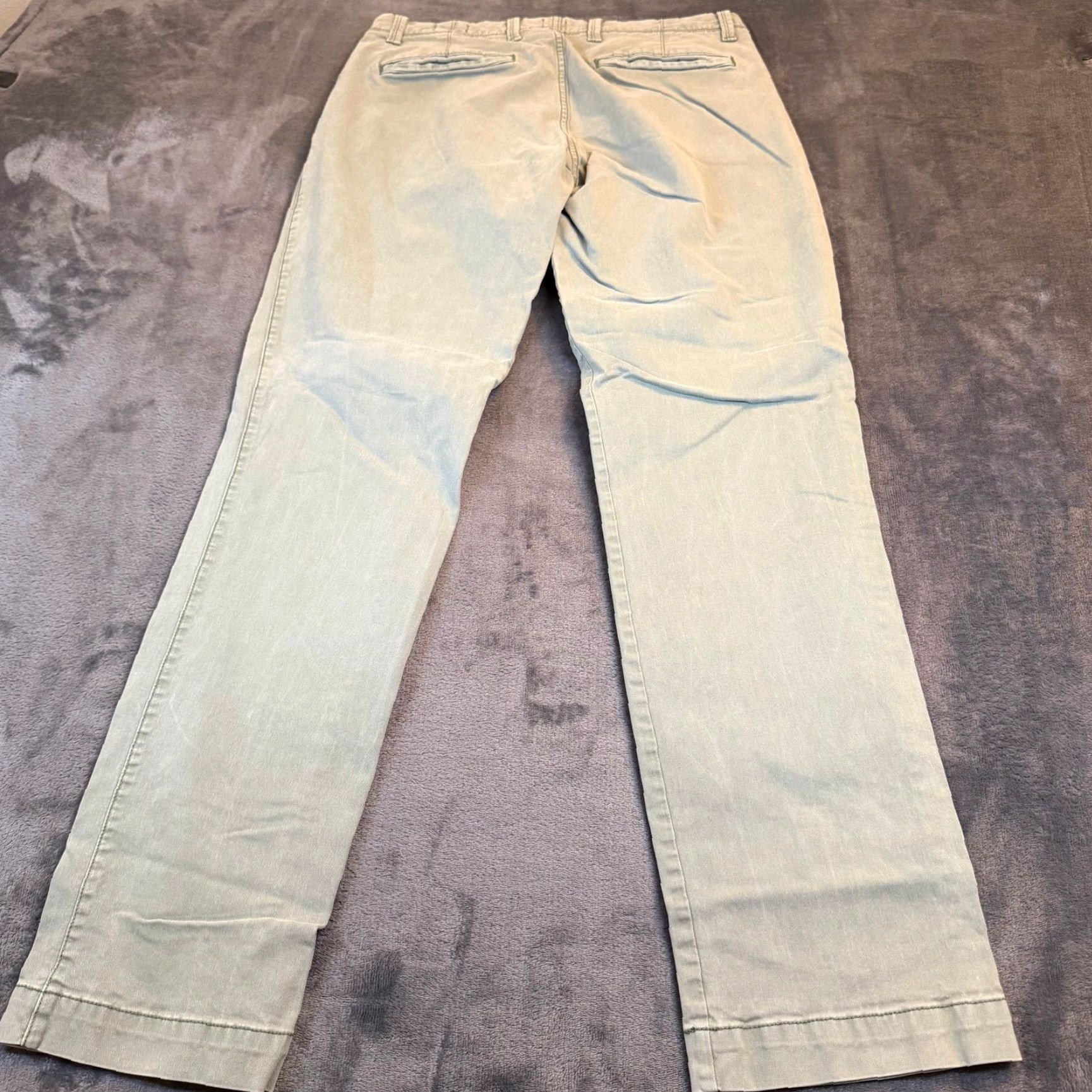 Gap Gap For Good Slim Fit Chino Pants Mens 30x32 Olive Green Stretch Twill Cotton Size US 30 / EU 46 - 3 Thumbnail