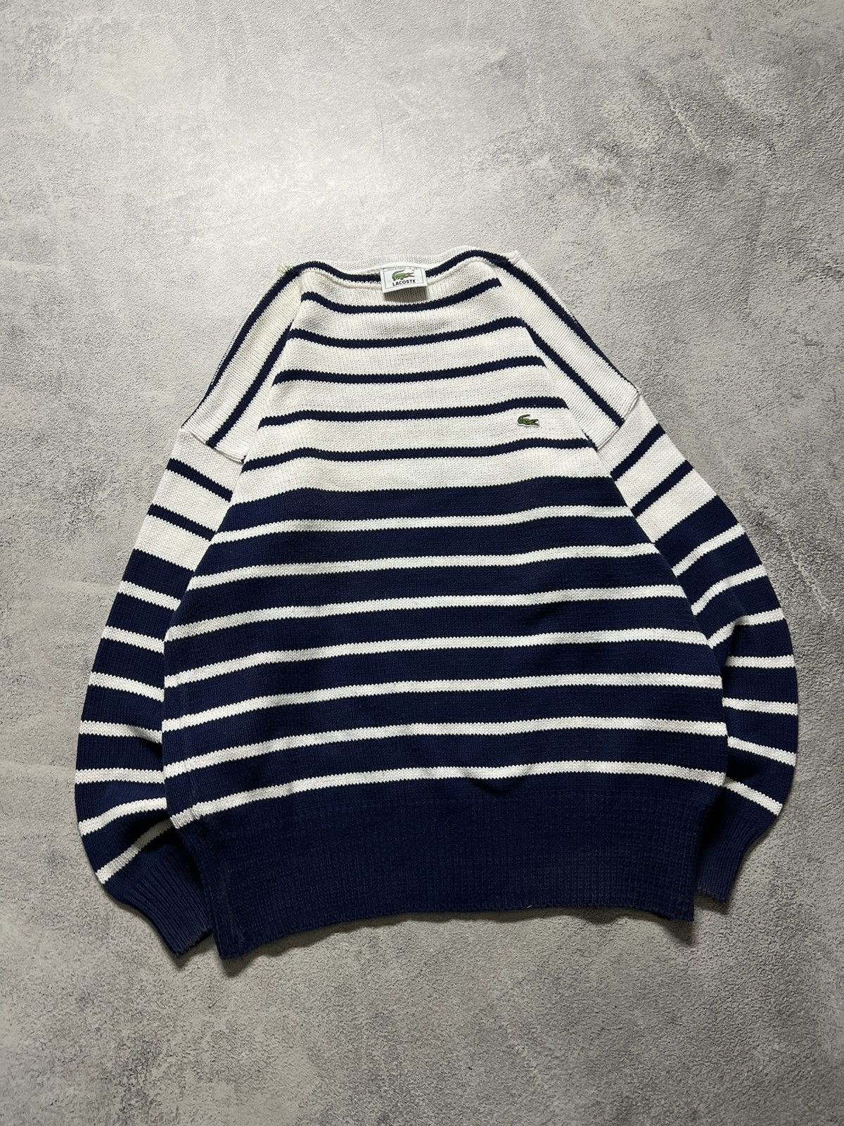 Lacoste × Vintage Vintage Y2k Lacoste Striped Oversized Sweater 90’s Size US M / EU 48-50 / 2 - 1 Thumbnail