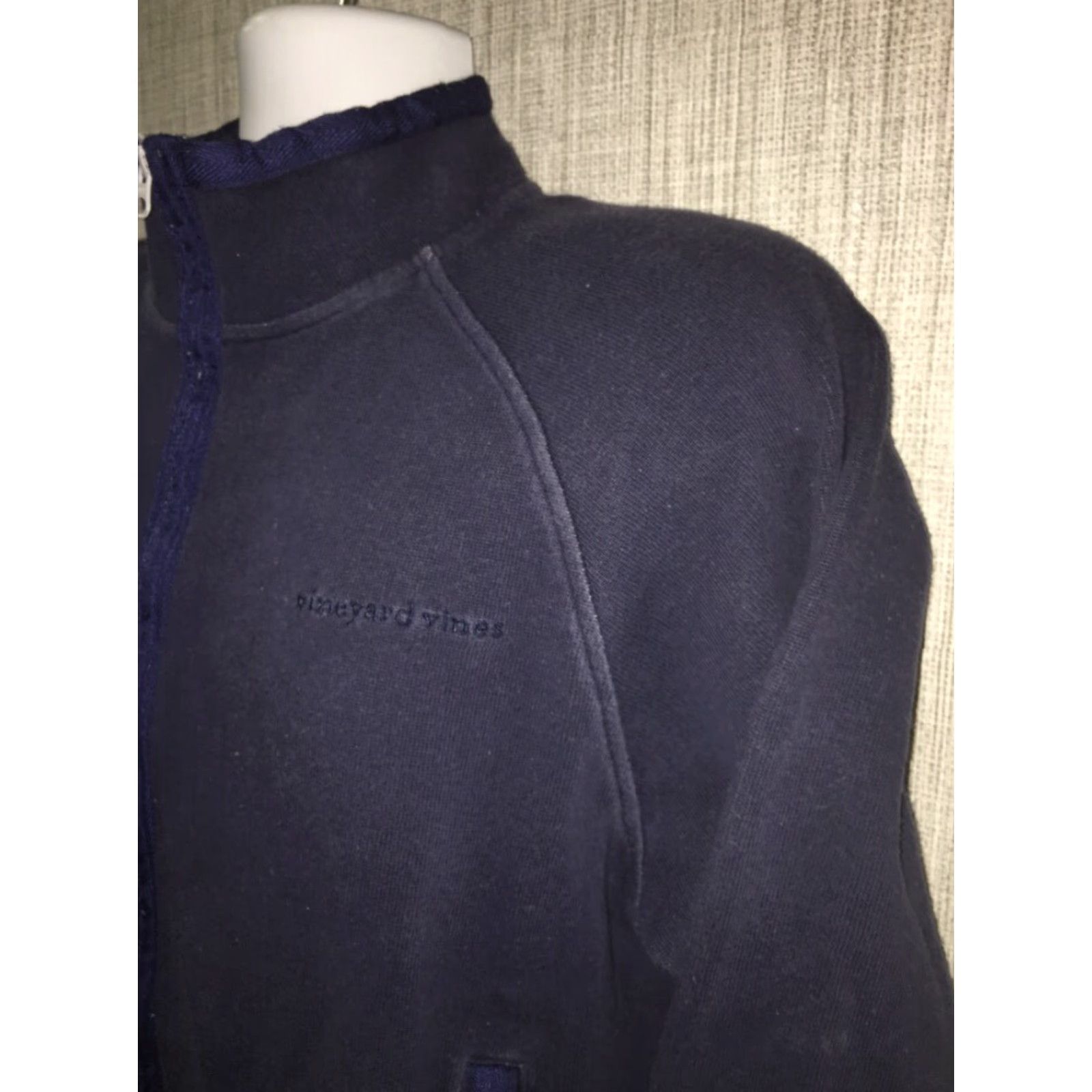 Vineyard Vines Vineyard Vines Full Zip Sweater by Shep And Ian Mens Navy Blue M Size US M / EU 48-50 / 2 - 2 Thumbnail