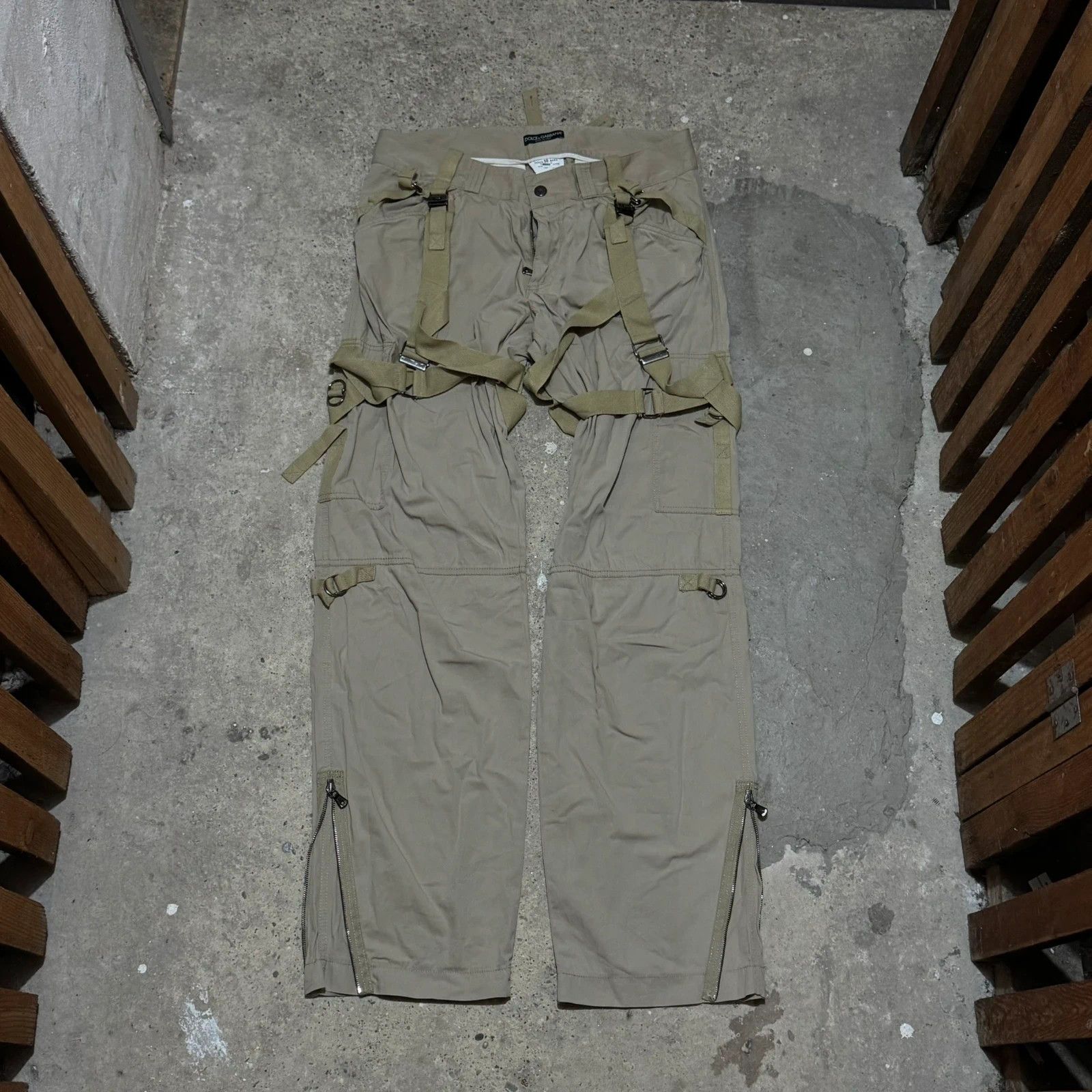 Dolce & Gabbana S/S 2004 Dolce & Gabbana bondage parachute cargo pants Size US 31 - 1 Thumbnail