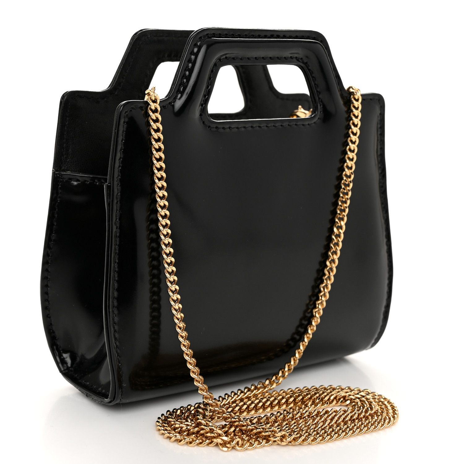 Salvatore Ferragamo o1s1rm1224 Size: OS / Micro Wanda Top Handle Bag in Black Size ONE SIZE - 2 Thumbnail