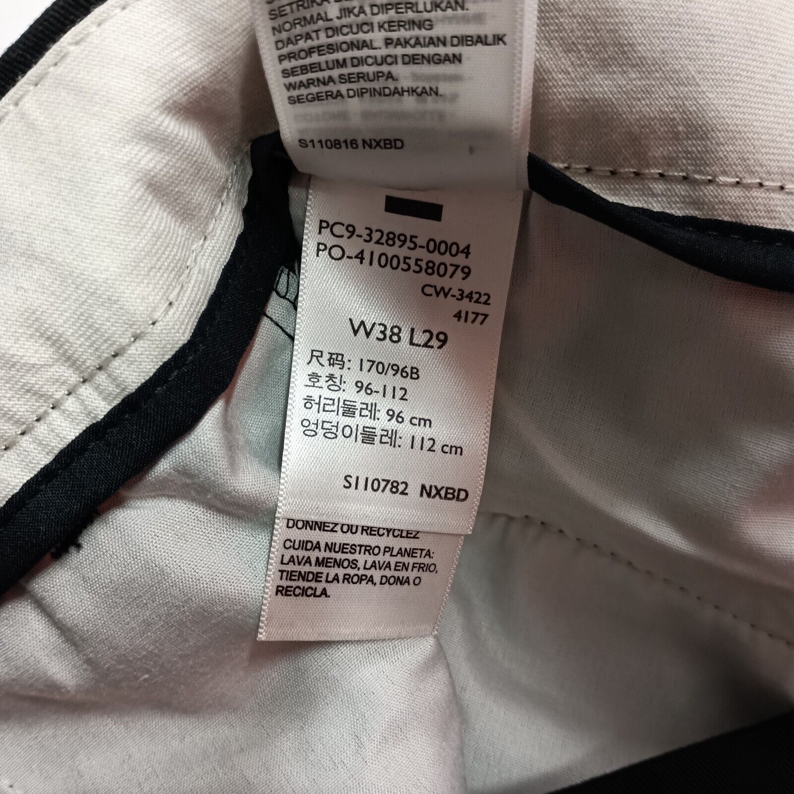 Dockers Dockers Khakis Men's 38x29 Black Classic Fit Pleated Size US 38 / EU 54 - 7 Thumbnail