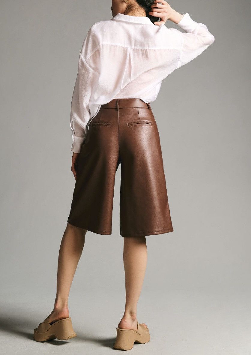 Anthropologie Anthropologie Avec Les Filles Faux Leather Culottes, Size XS Size 26" / US 2 / IT 38 - 5 Thumbnail