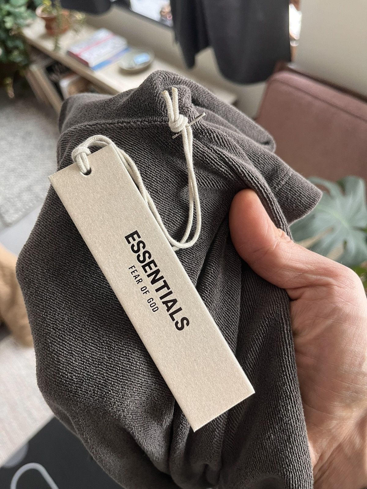 Fear of God Fear of God Essentials dark grey terrycloth polo Size US S / EU 44-46 / 1 - 4 Thumbnail