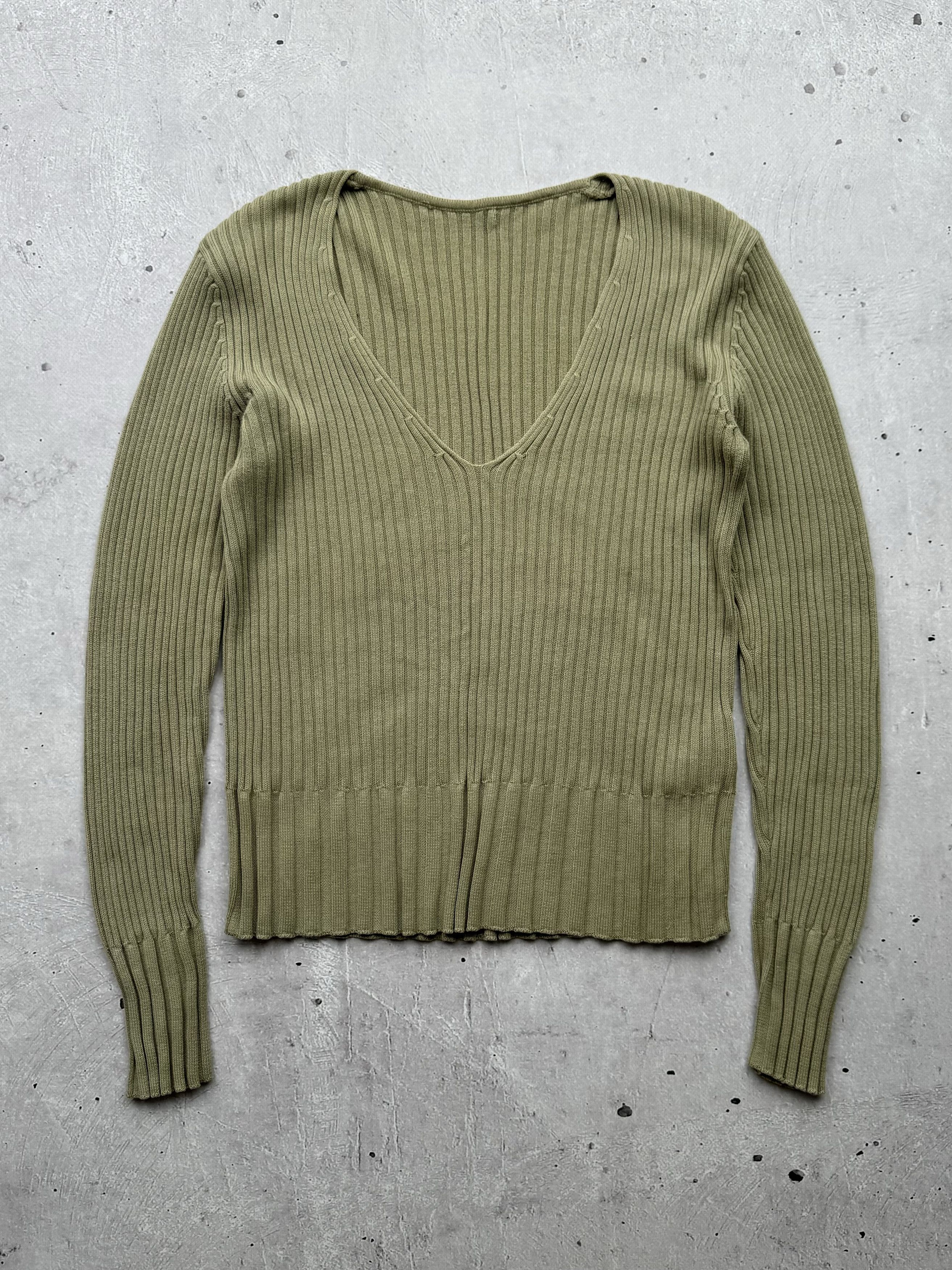 Japanese Brand Vintage Cotton V-Neck Sweater Size S / US 4 / IT 40 - 1 Thumbnail
