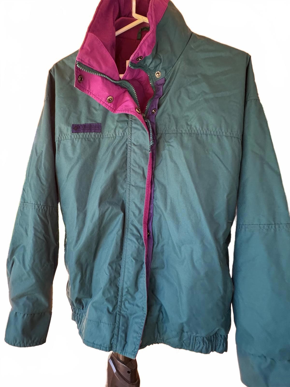 Columbia Vintage Columbia Bugaboo Jacket Women Small Teal Purple 90s Size S / US 4 / IT 40 - 2 Thumbnail
