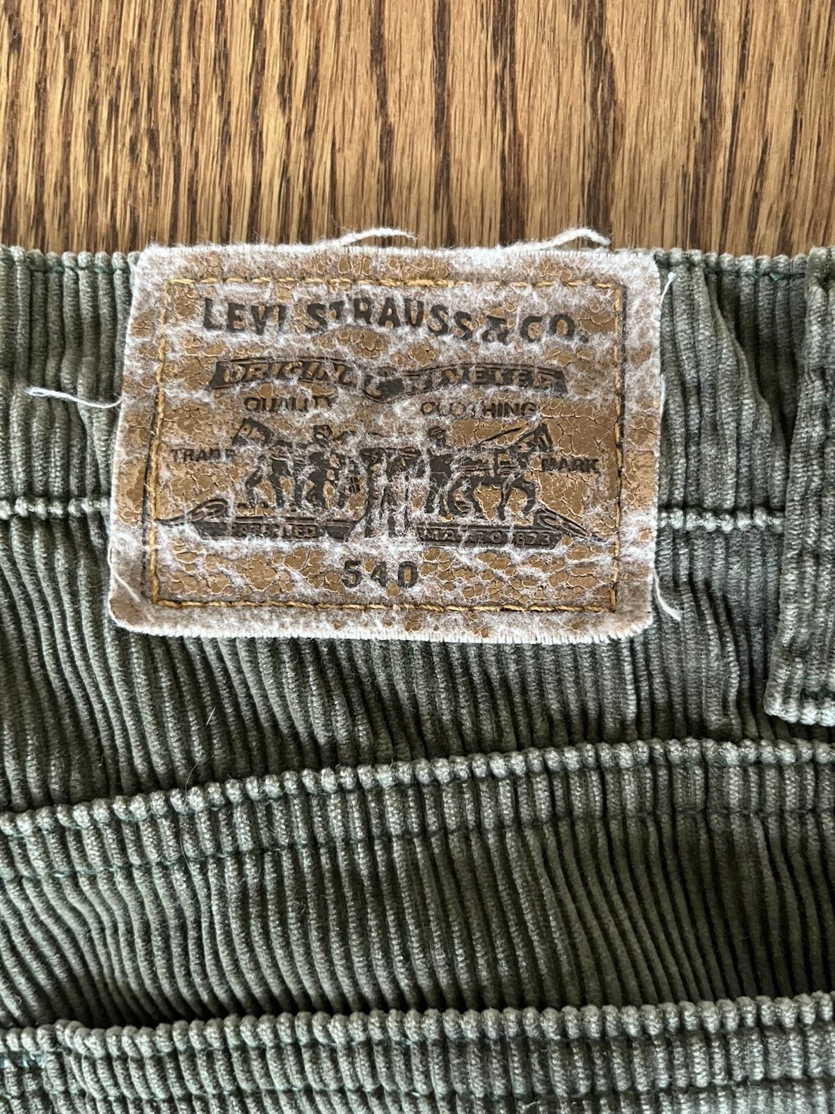 Levi's Levis 540 USA 90s Skater Skate Corduroy Baggy A.P.C. Y2K 00s Size US 34 / EU 50 - 4 Thumbnail
