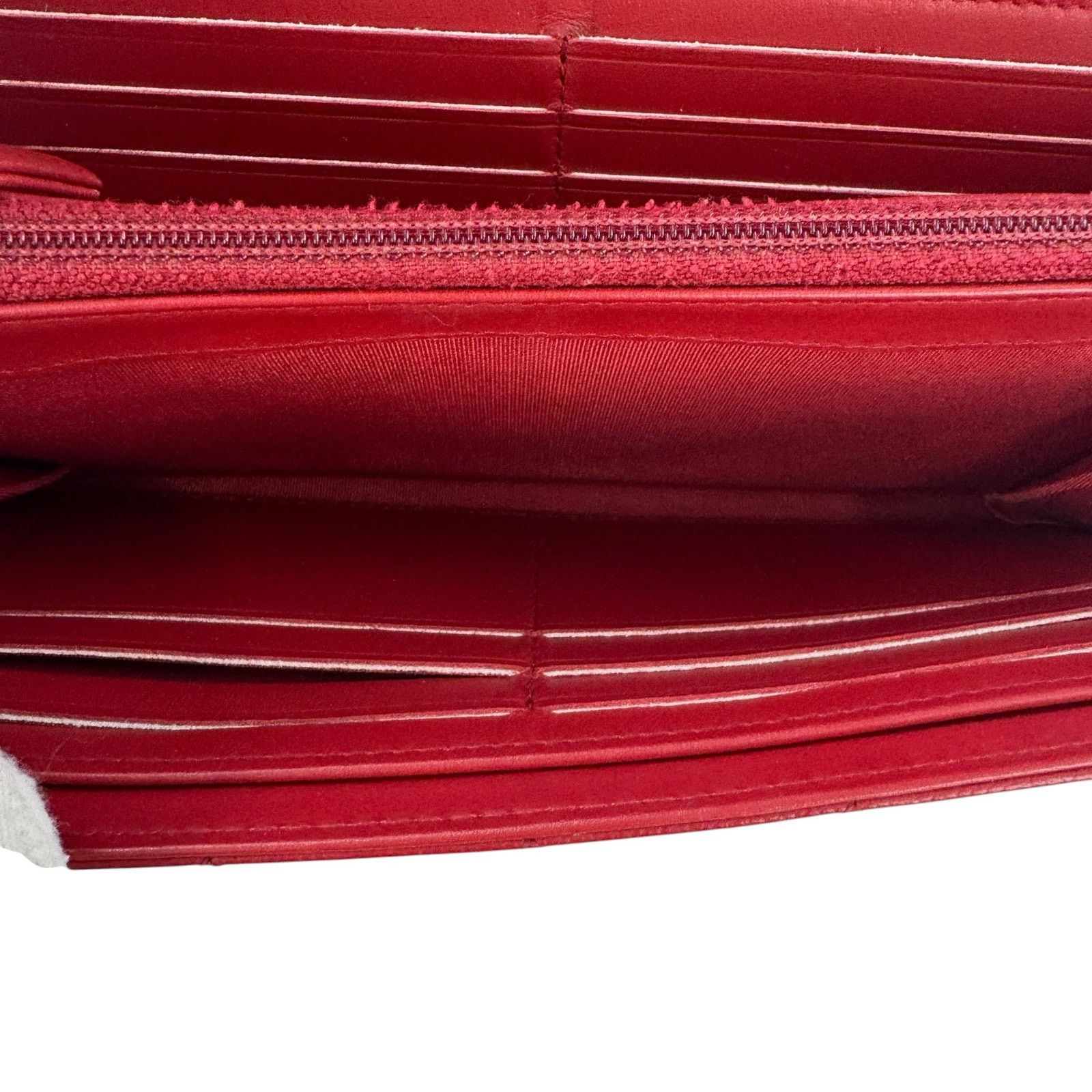 Chanel Chanel CC Boy Flap Red Matelassé Wallet Size ONE SIZE - 9 Thumbnail