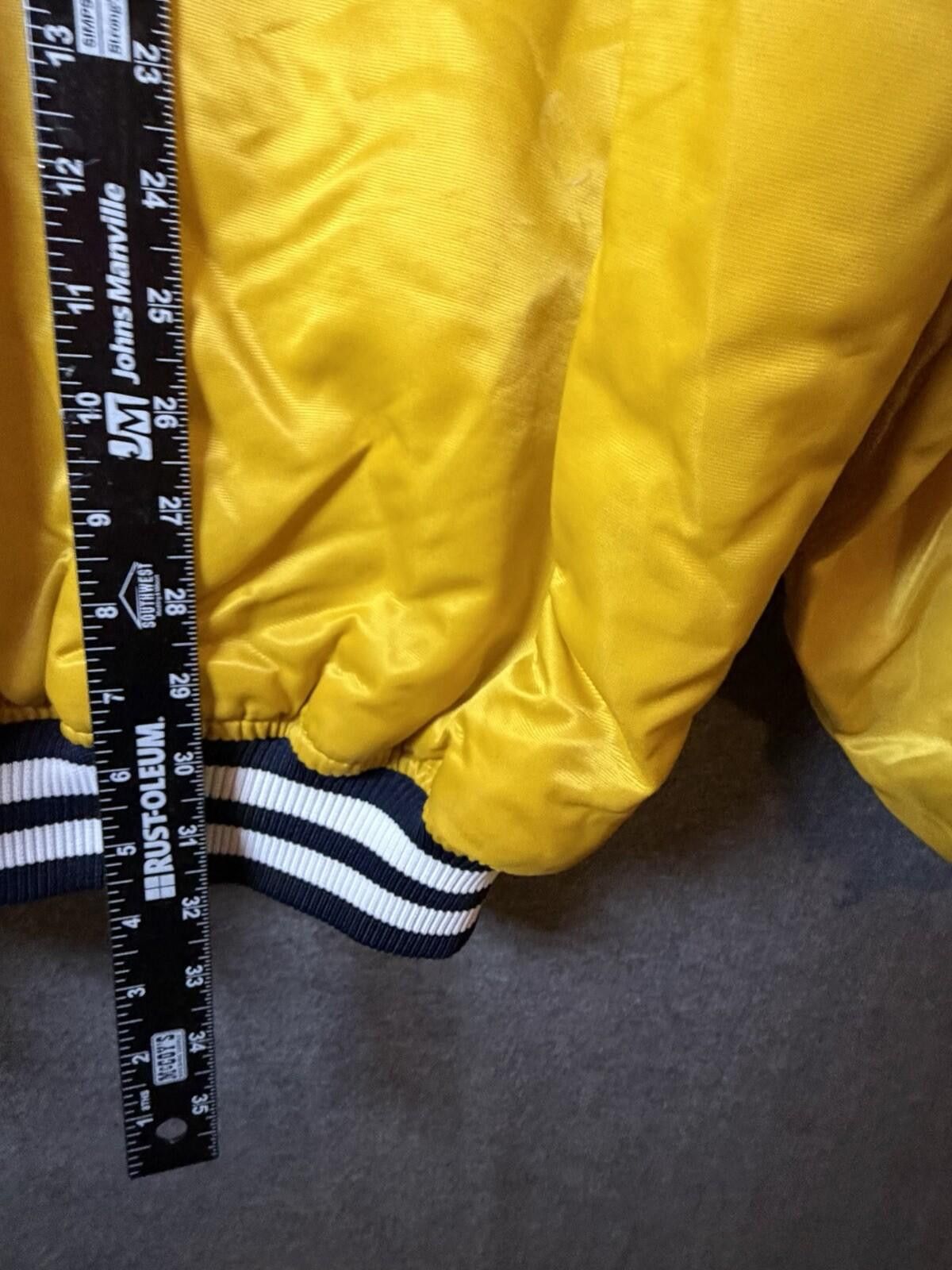 Starter RARE VTG 90s NEW YORK YANKEES STARTER JACKET YELLOW New XXL Size ONE SIZE - 12 Thumbnail