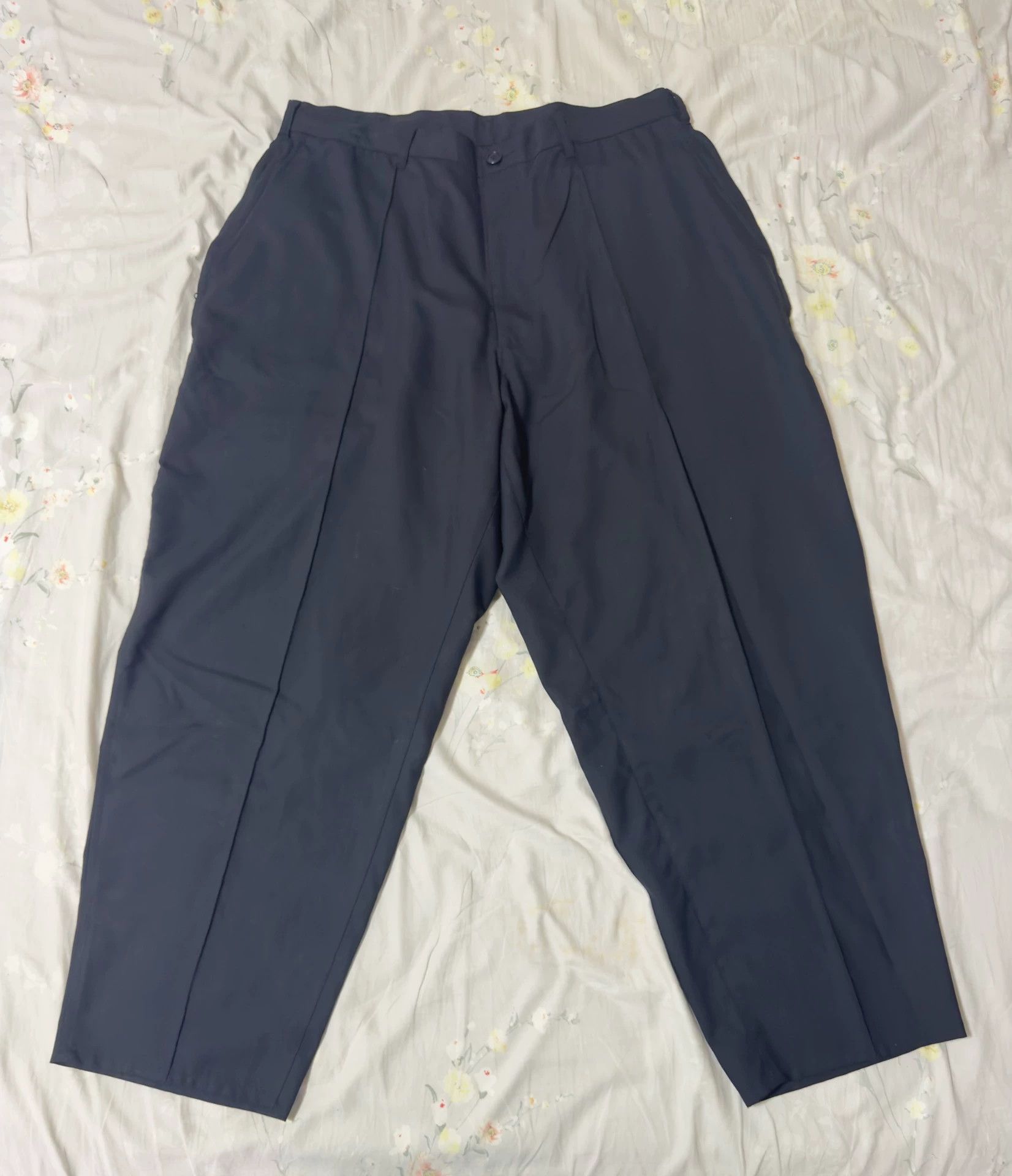 Beams Japan beams ssz 22ss wool hidden-pocket work pants black XL Size US 36 / EU 52 - 1 Thumbnail