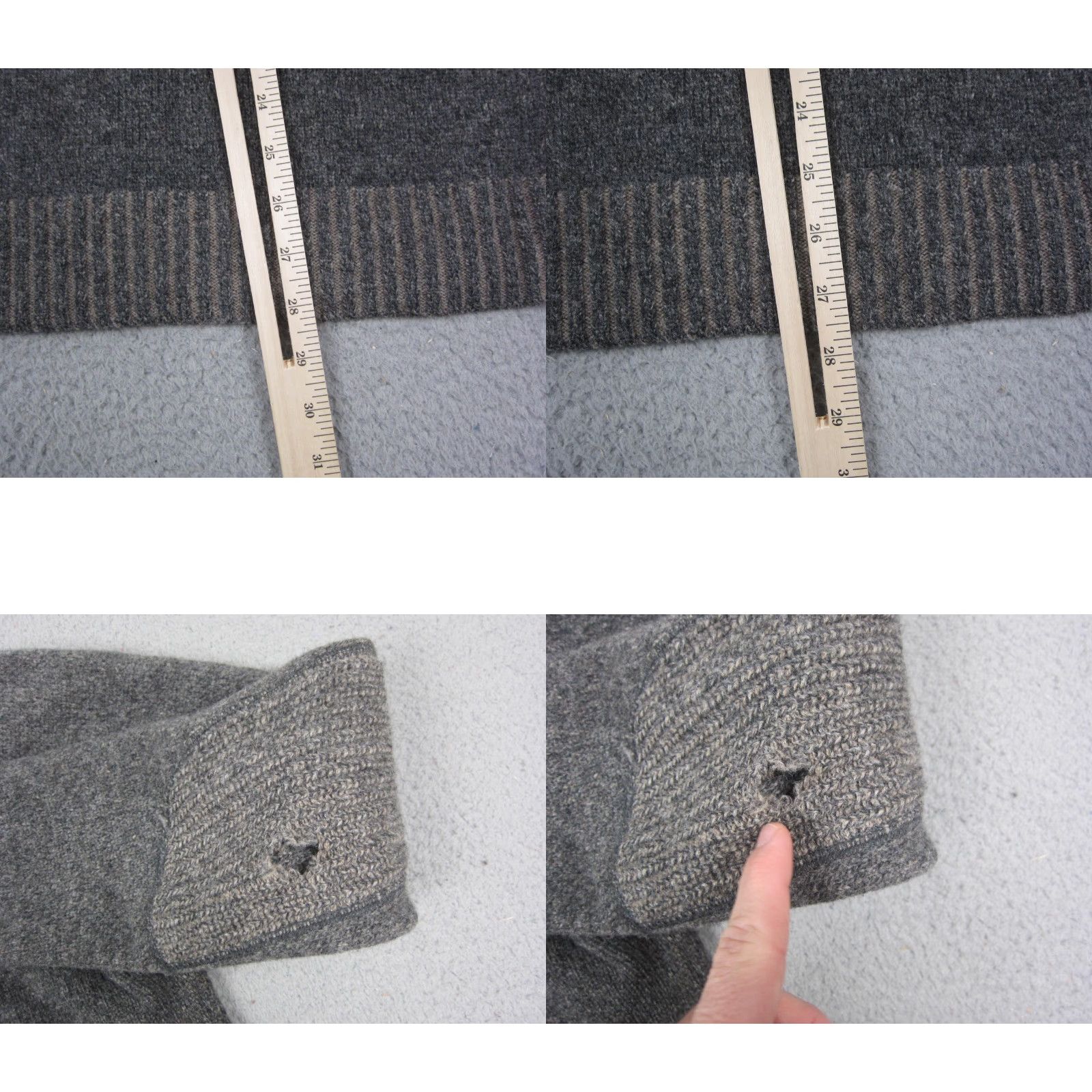 Pronto Uomo Pronto Uomo Sweater Shirt Men M Gray 1/4 Zip Wool Knit Pullover Vintage-Style PullOver Casual Knitwear Pullover Mens Size M Gray Wool Zipper Accent Size US M / EU 48-50 / 2 - 8 Thumbnail