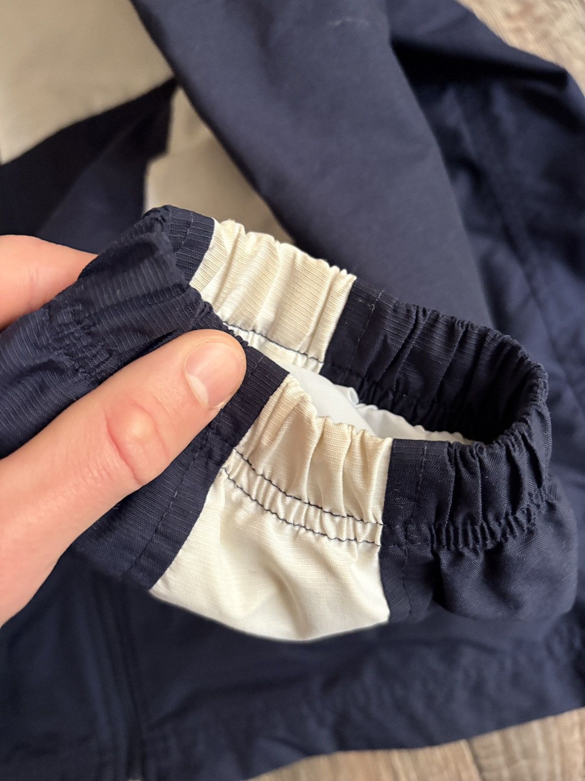 Nike Vintage Nike 90s Navy White Light Track Jacket / Windbreaker Size US M / EU 48-50 / 2 - 8 Thumbnail