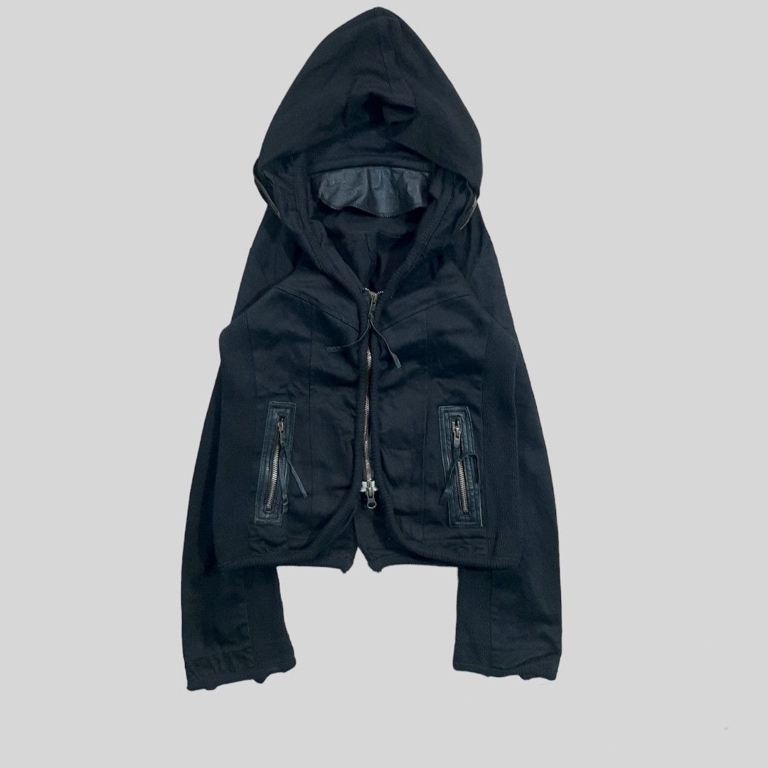 If Six Was Nine B.r.u.s.h leather mix bono jacket Size US S / EU 44-46 / 1 - 1 Thumbnail