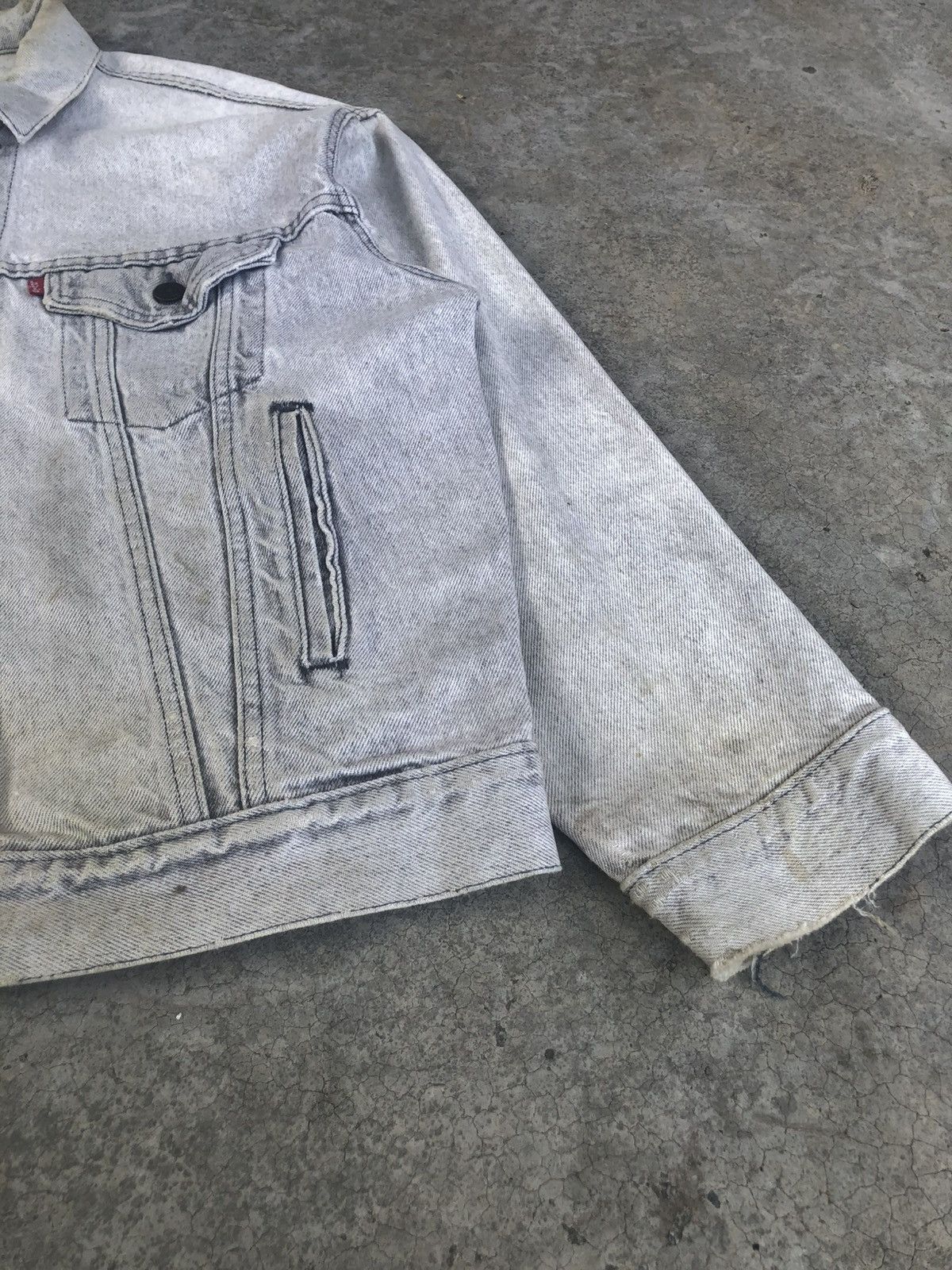 Levi's Vintage 80’s Levis Denim Jacket Distressed Size US L / EU 52-54 / 3 - 8 Thumbnail