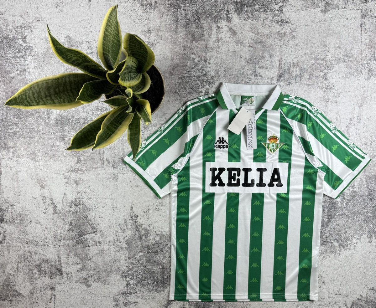Kappa Real Betis 1995/1996/1997 Home Reproduction Soccer Football T Shirt Jersey Kit Size US XL / EU 56 / 4 - 1 Thumbnail