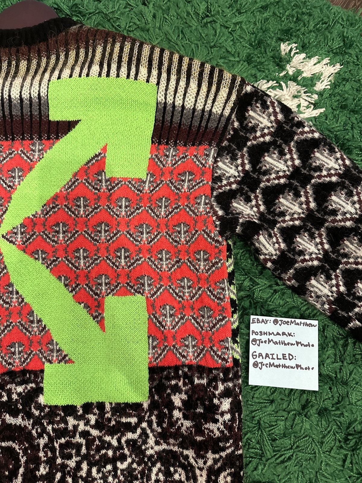 Off-White Off-White Knitwear Sweater Persian Fantasy Size US M / EU 48-50 / 2 - 3 Thumbnail