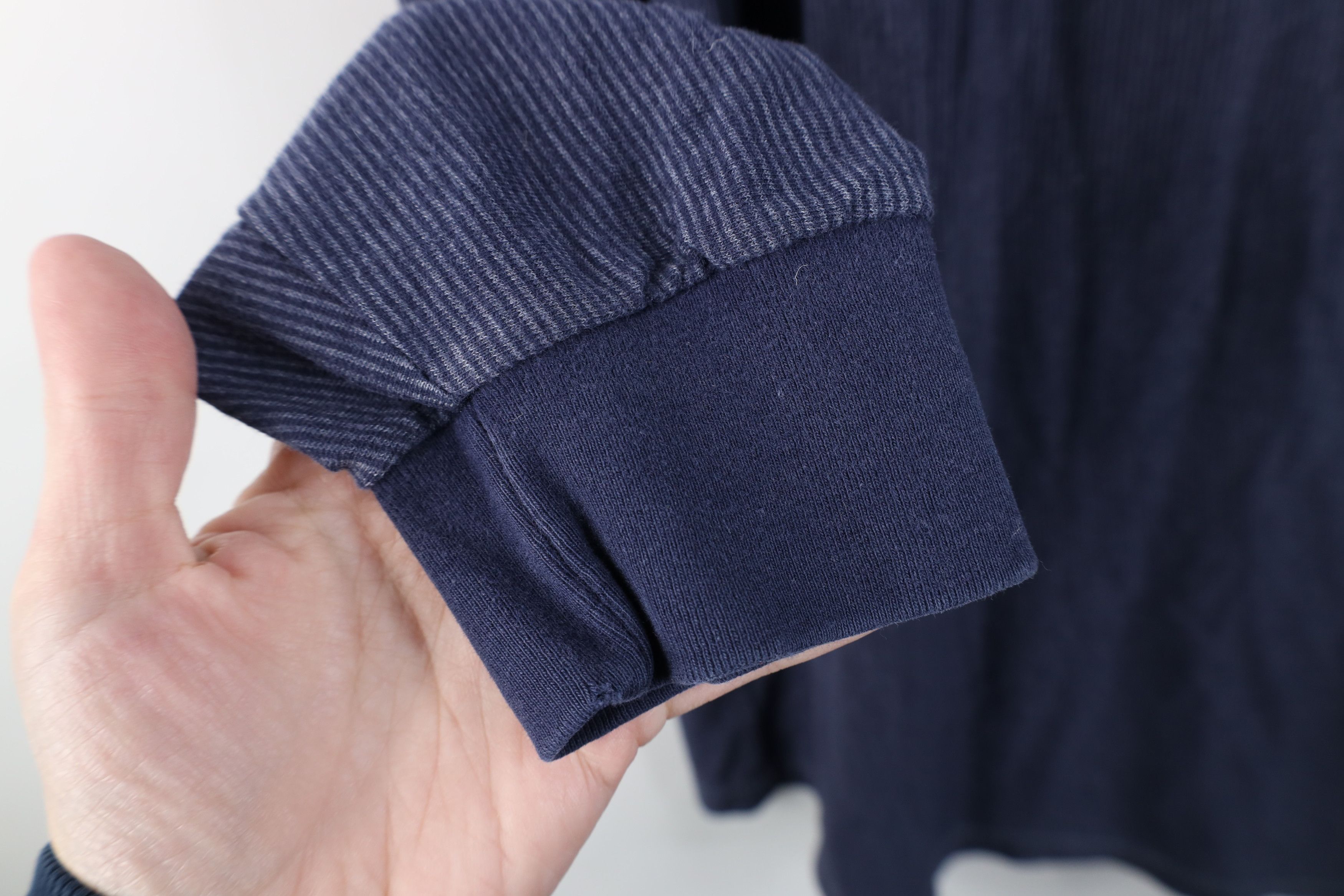 Vintage Vintage 90s Streetwear Long Sleeve Henley T-Shirt Blue Size US XL / EU 56 / 4 - 9 Thumbnail