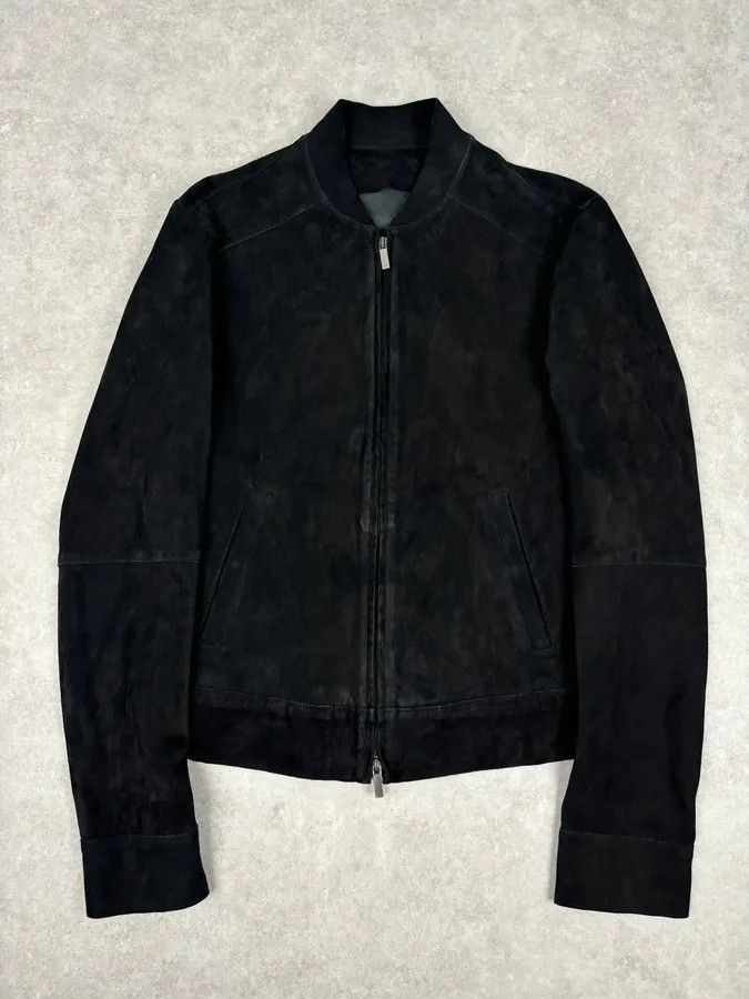 Emporio Armani SS2016 Emporio Armani Black Suede Leather Jacket Size US M / EU 48-50 / 2 - 1 Thumbnail