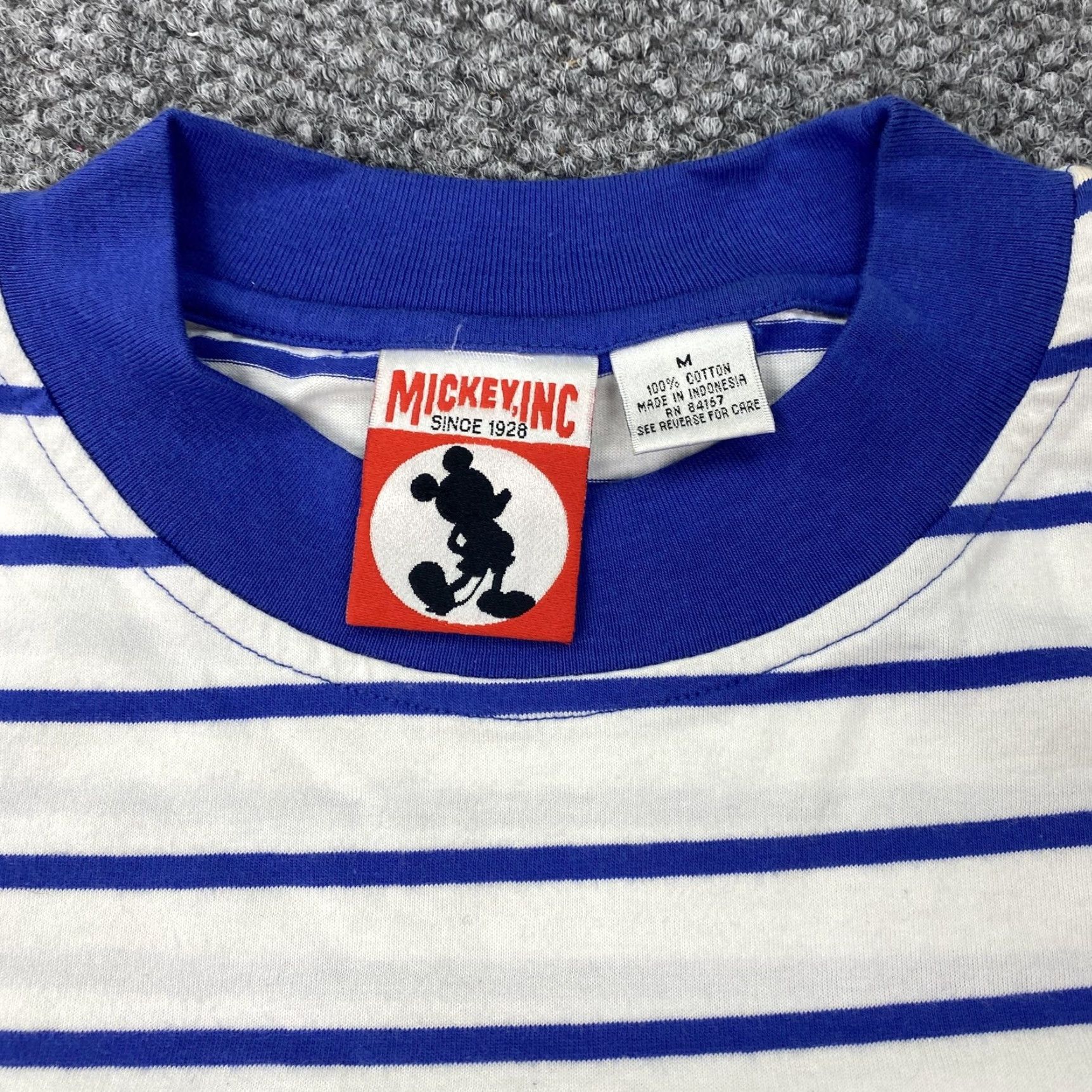 Disney VINTAGE Disney Tigger Shirt Mens Medium White Striped Embroidered Cotton Tee 90s Size US M / EU 48-50 / 2 - 5 Thumbnail