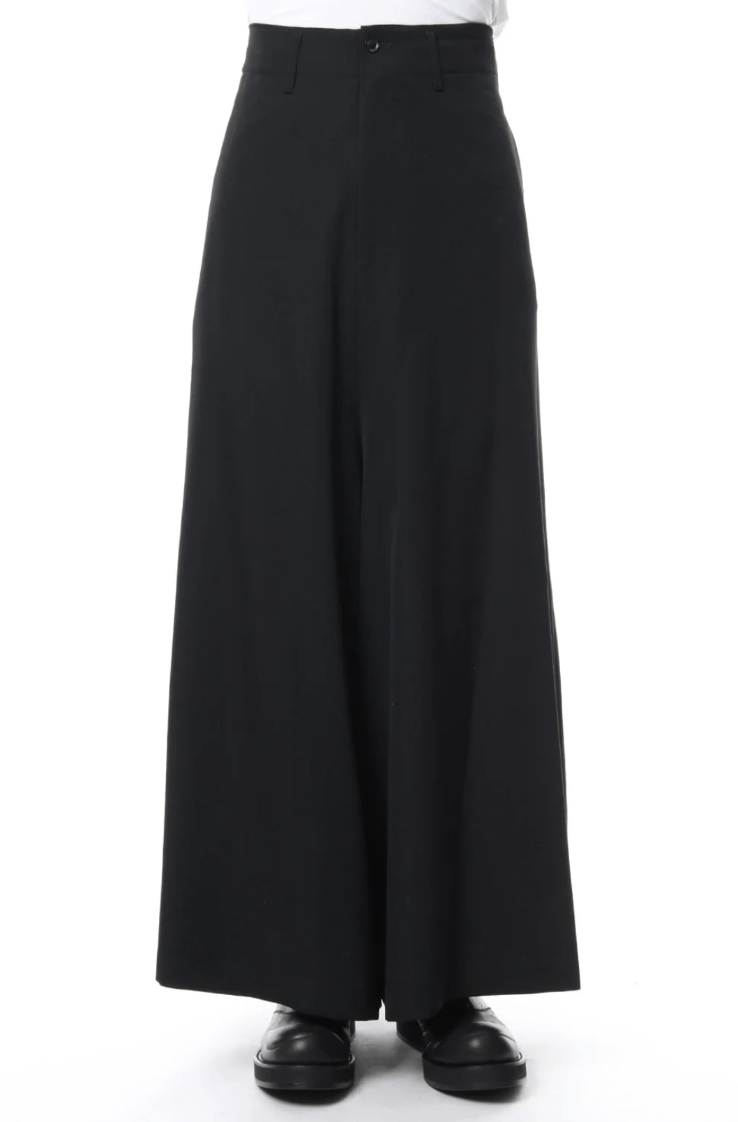 Yohji Yamamoto Yohji Yamamoto Pour Homme W/GABARDINE Flare Wide Pants Black Size US 28 / EU 44 - 2 Thumbnail