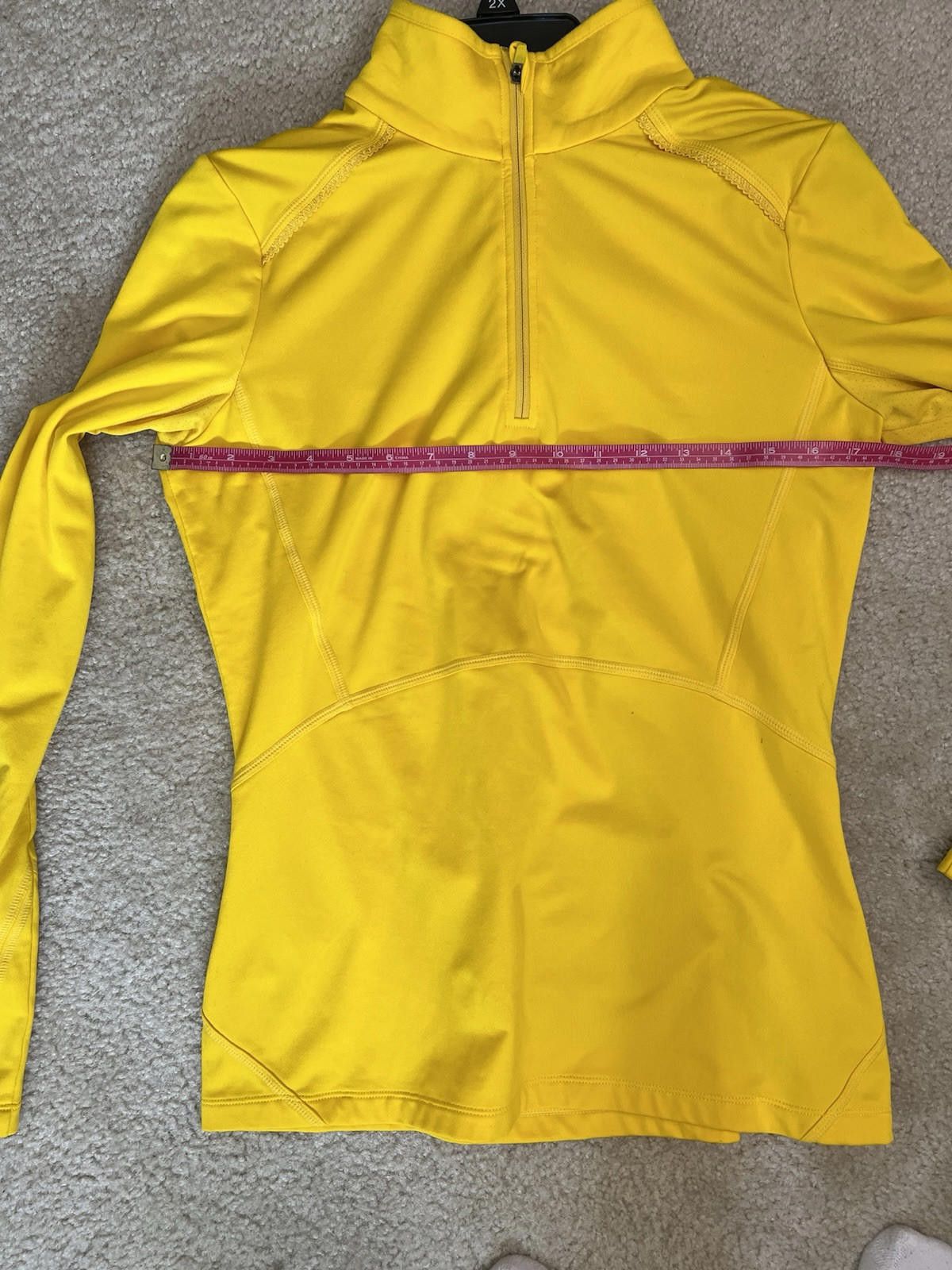 Designer Athleta Tech Half Zip Yellow, Medium Run Workout jacket Size M / US 6-8 / IT 42-44 - 10 Thumbnail
