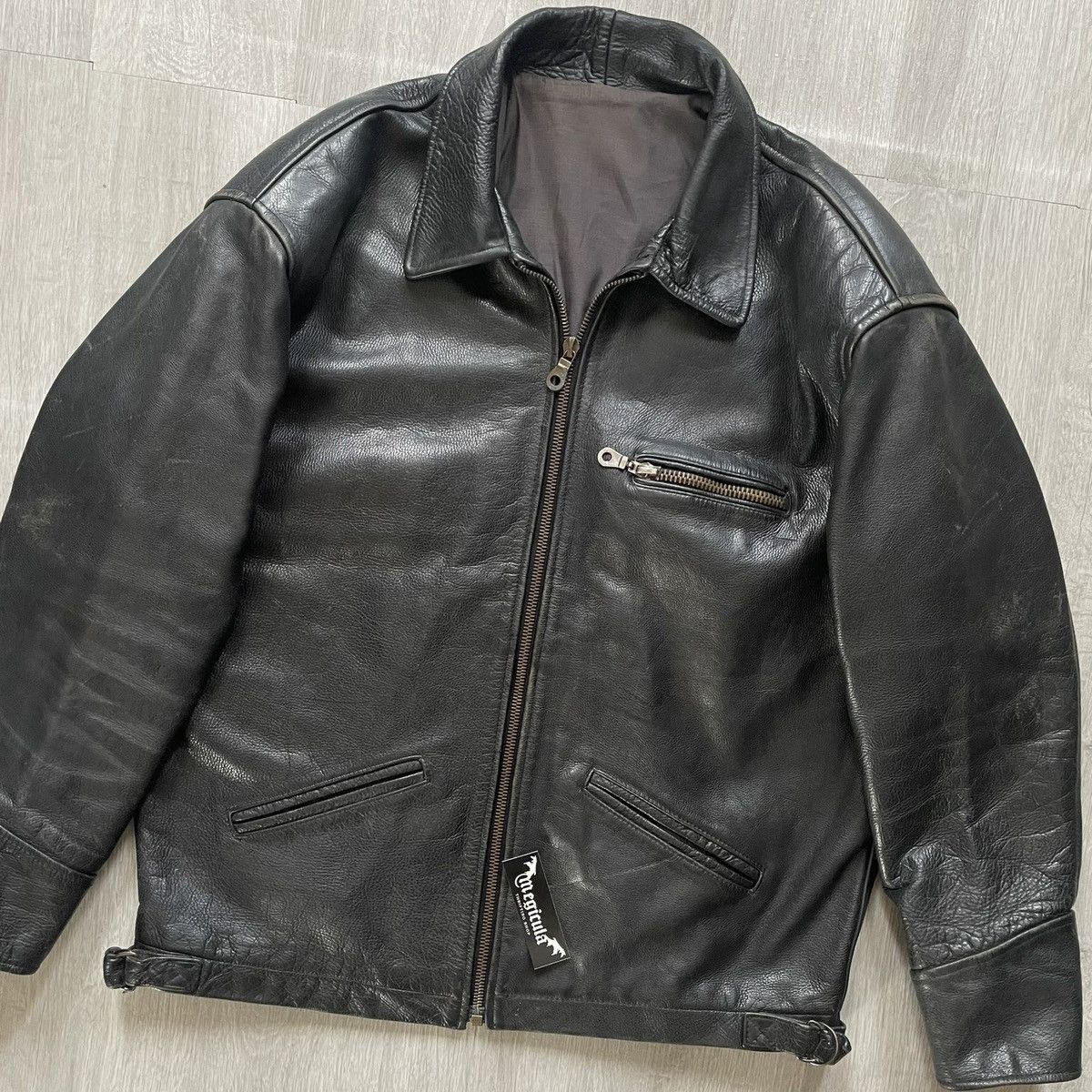 Other Unbrand Vintage Detroit Genuine Leather Jacket Size US XL / EU 56 / 4 - 4 Thumbnail