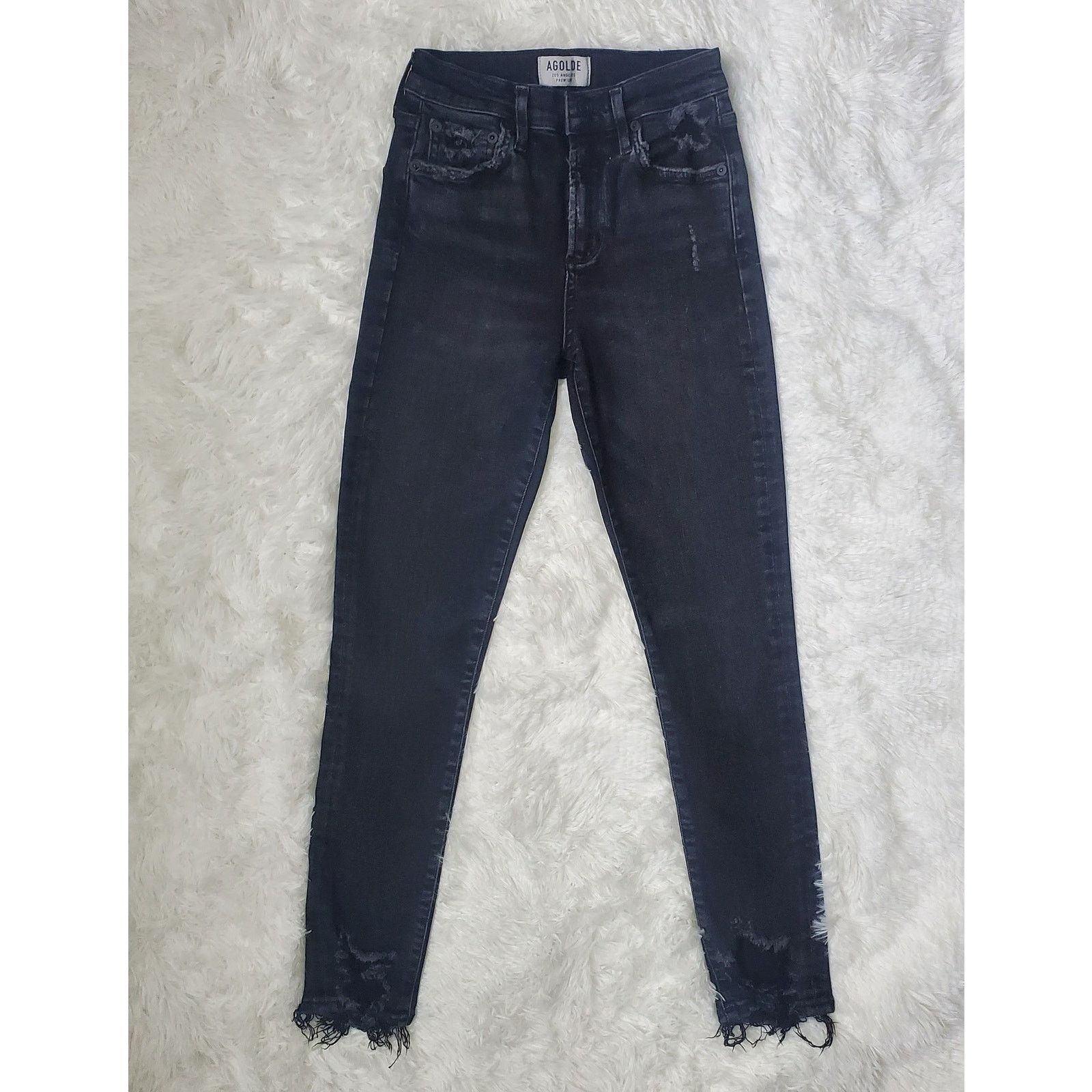 Agolde Agolde Sophie Black Skinny Jeans 25 / 0 Size 25" / US 0 / IT 36 - 3 Thumbnail