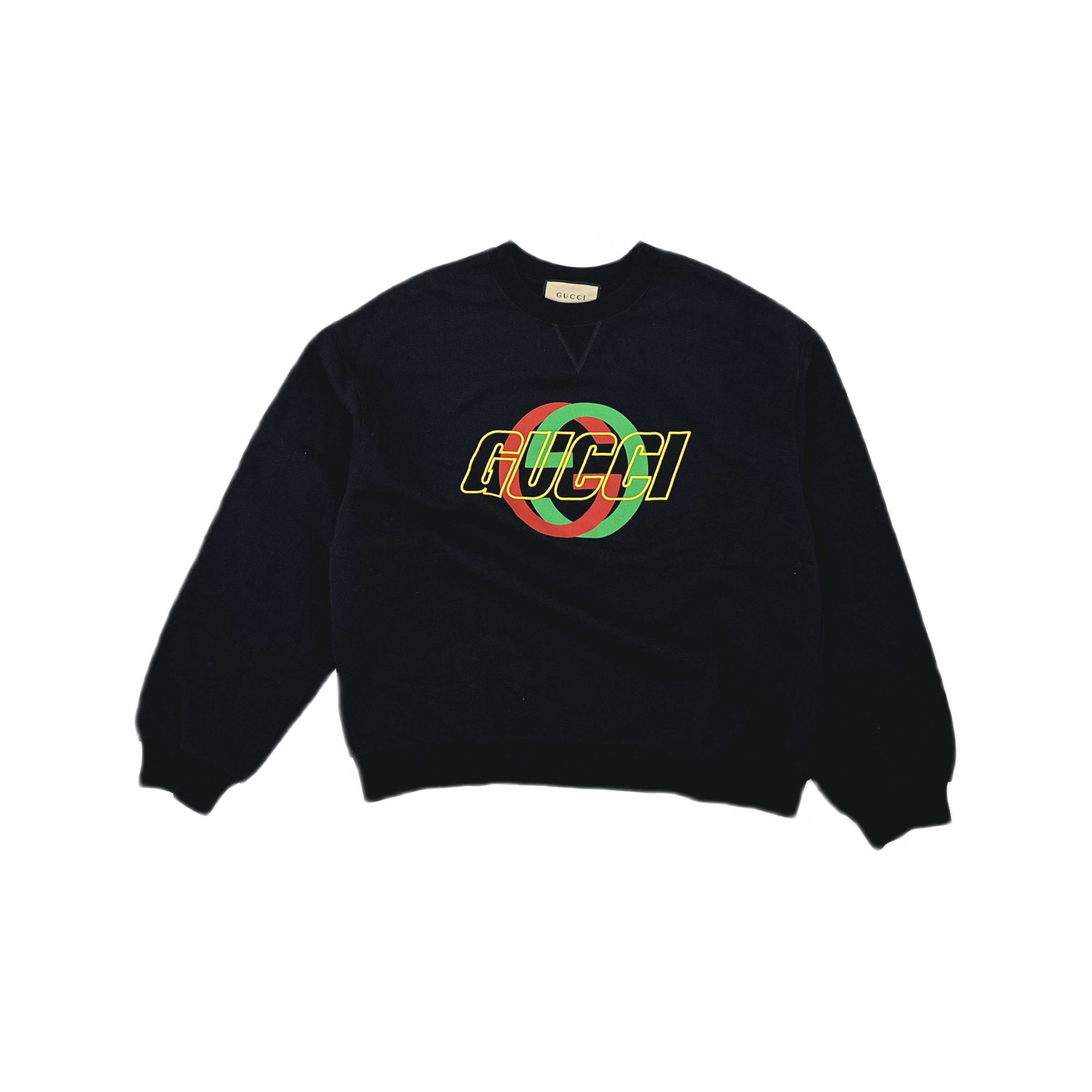 Gucci Gucci Interlocking G Logo Print Sweatshirt Size L Size US L / EU 52-54 / 3 - 1 Thumbnail