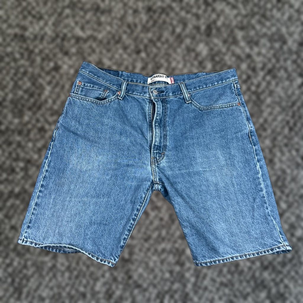 Levi's VINTAGE Levi's 505 Shorts Men 38 Blue Denim Casual Summer Straight Fit 10" Inseam Size US 38 / EU 54 - 1 Thumbnail