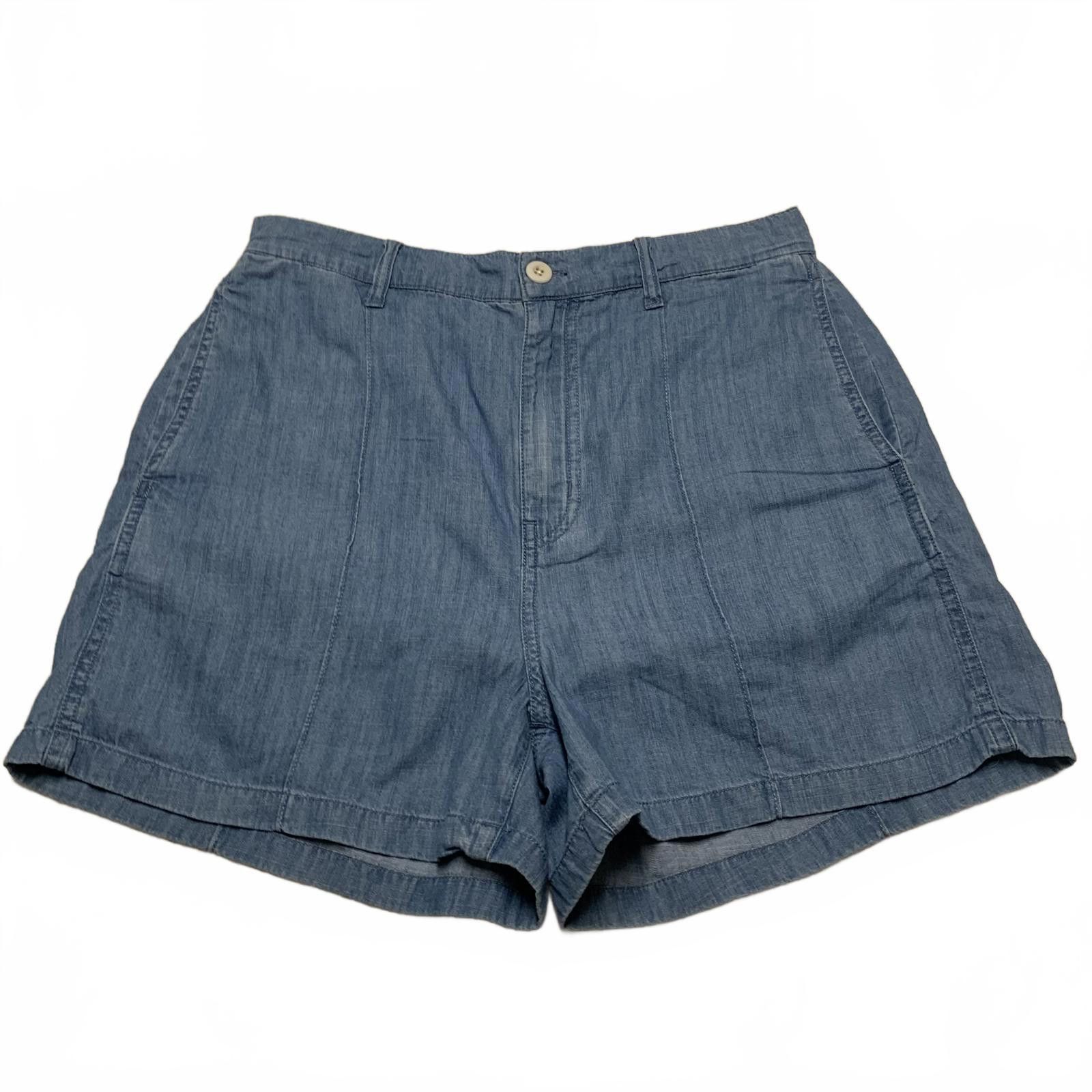 Madewell Madewell Women's Sz 28 Blue Chambray Bermuda Shorts W30 Size 28" / US 6 / IT 42 - 1 Thumbnail