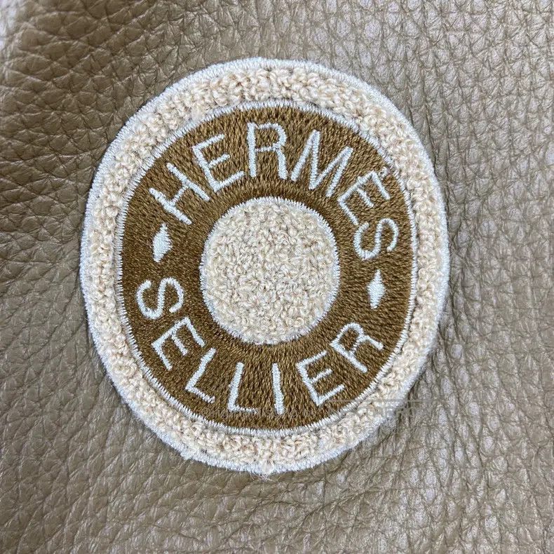 Hermes Hermes Elephant gray cashmere patch leather coat Size XXS / US 00 / IT 34 - 2 Thumbnail