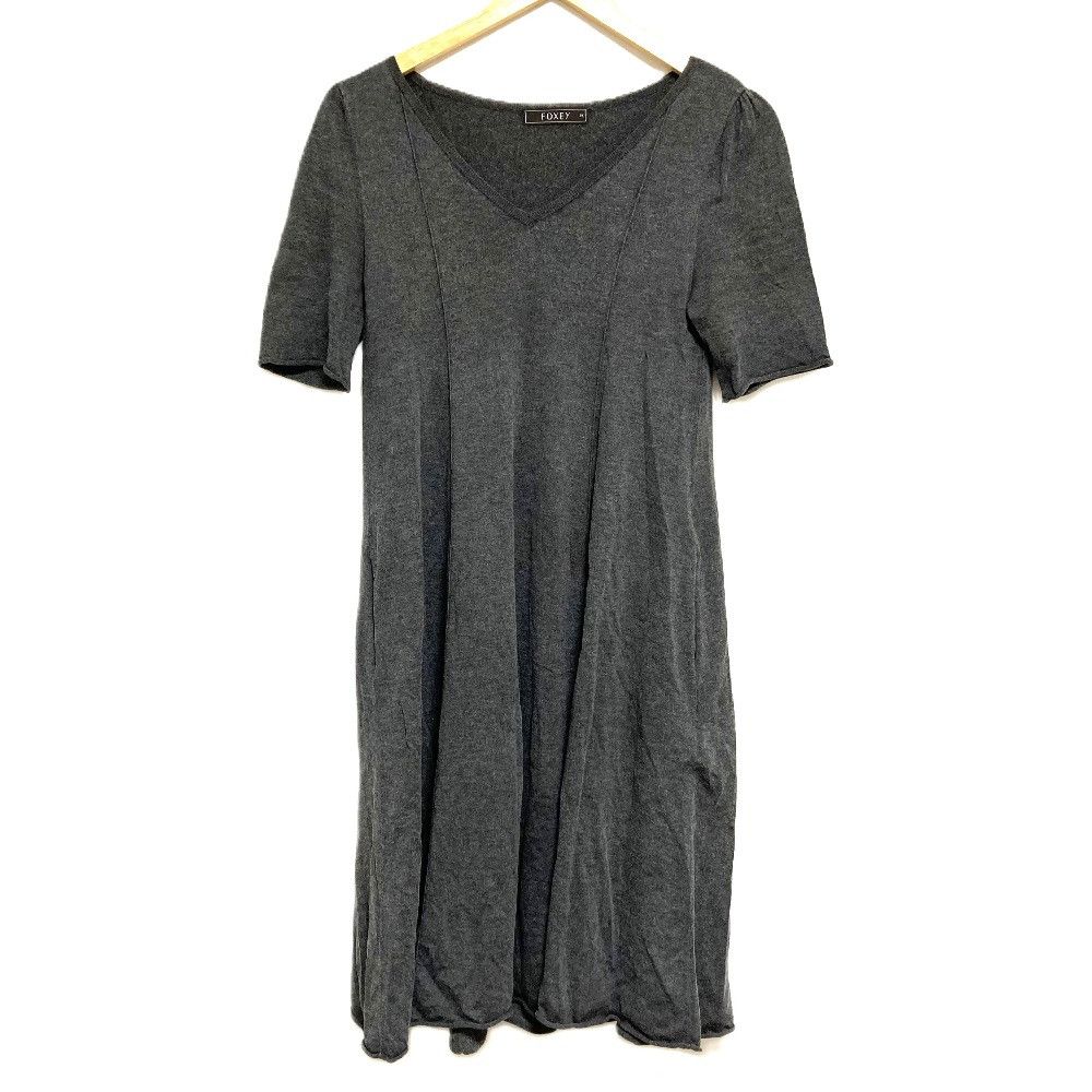 Other FOXEY V-Neck Knit Dress Textile Dresses 28283 DUTY FREE for USA