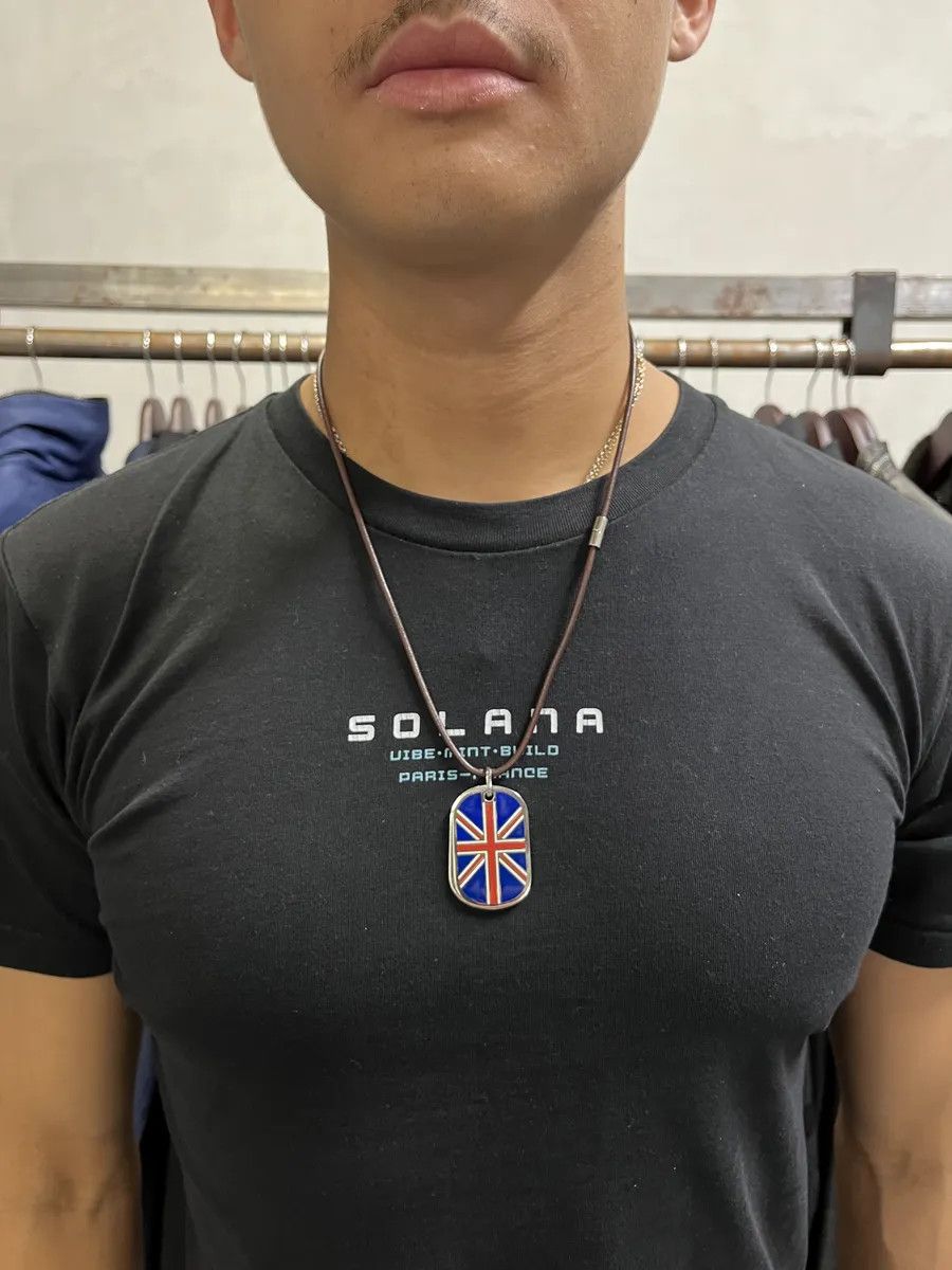 Dolce & Gabbana 2000s Dolce & Gabbana UK Flag Dog Tags Necklace Size ONE SIZE - 2 Thumbnail
