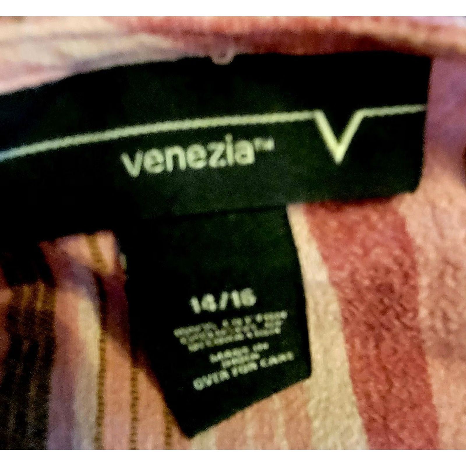 Vintage VINTAGE Venezia Blouse Shirt Plus 1X Womens Pink Rose Stripe Emb Sequined Boho Hippie Top Size XXL / US 16-18 / IT 52-54 - 5 Thumbnail