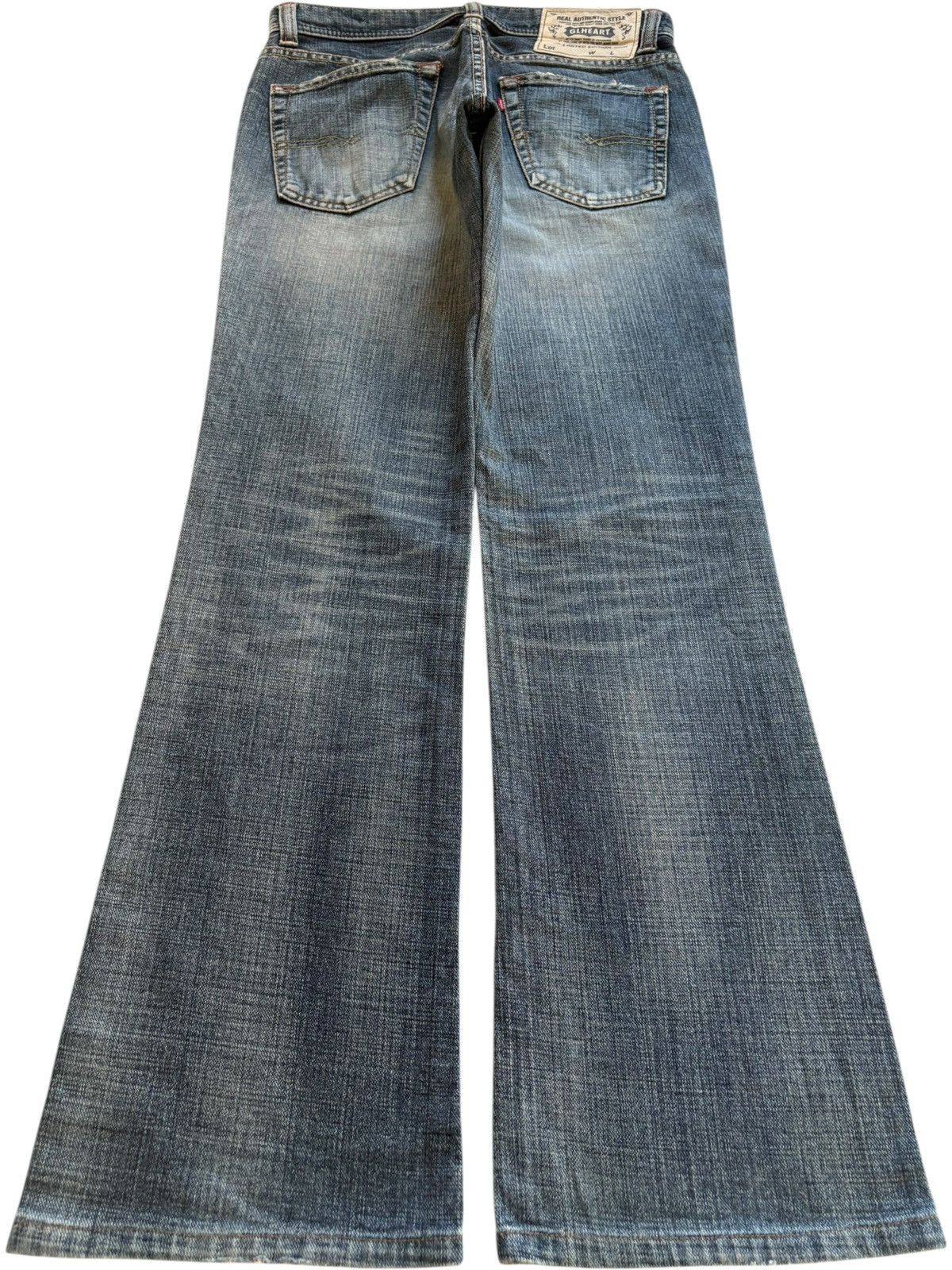 Japanese Brand Vintage Japanese Brand Faded Distressed Rip Flare Jeans Size US 30 / EU 46 - 2 Thumbnail