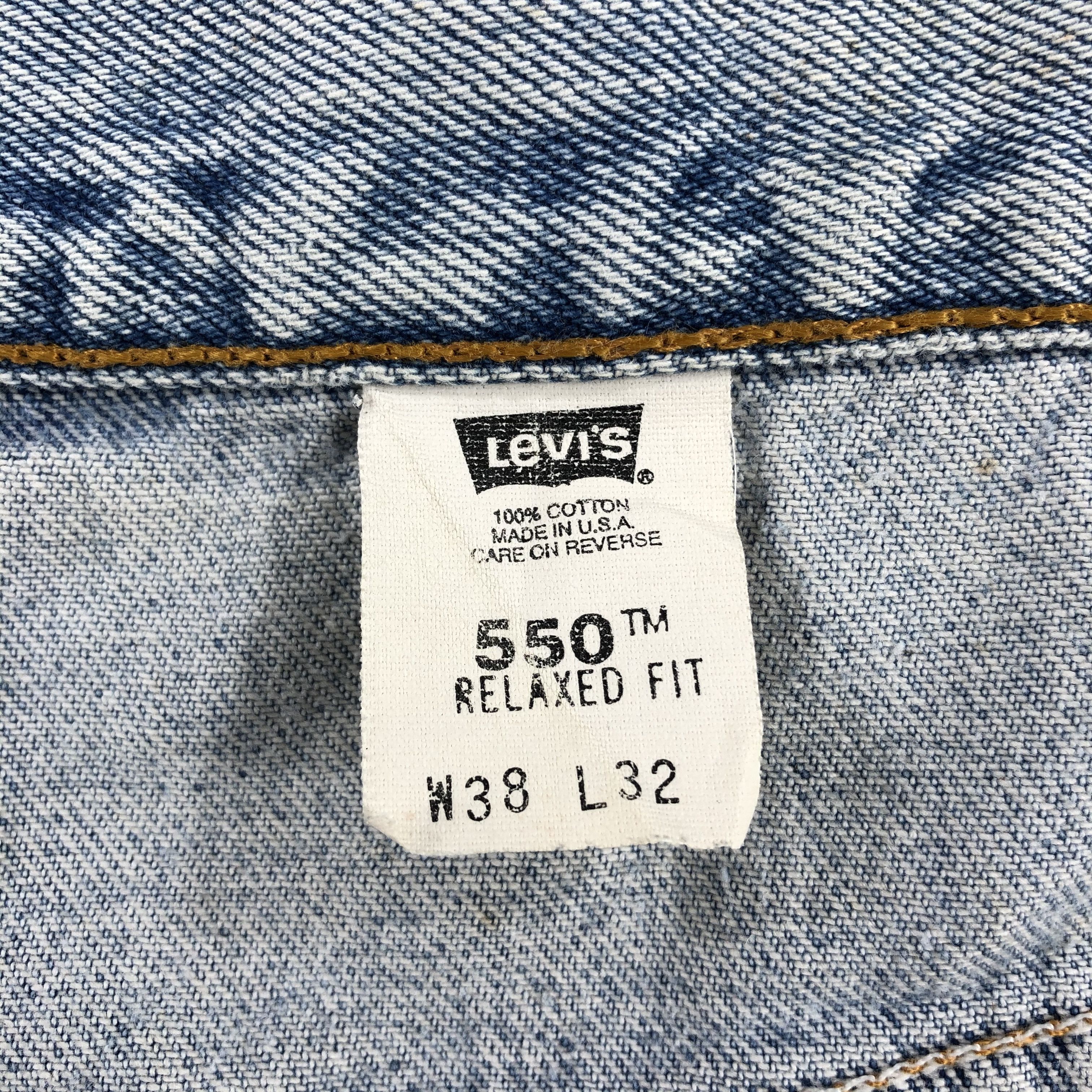 Levi's × Vintage Vintage 90s Light Wash Levis 550 Jeans-JM1189 Size US 36 / EU 52 - 11 Thumbnail