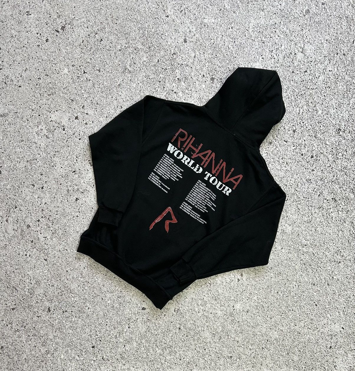 Rihanna × Vintage Vintage 2010 Rihanna World Tour 2010 Hoodie Y2K Hype Size US M / EU 48-50 / 2 - 2 Thumbnail