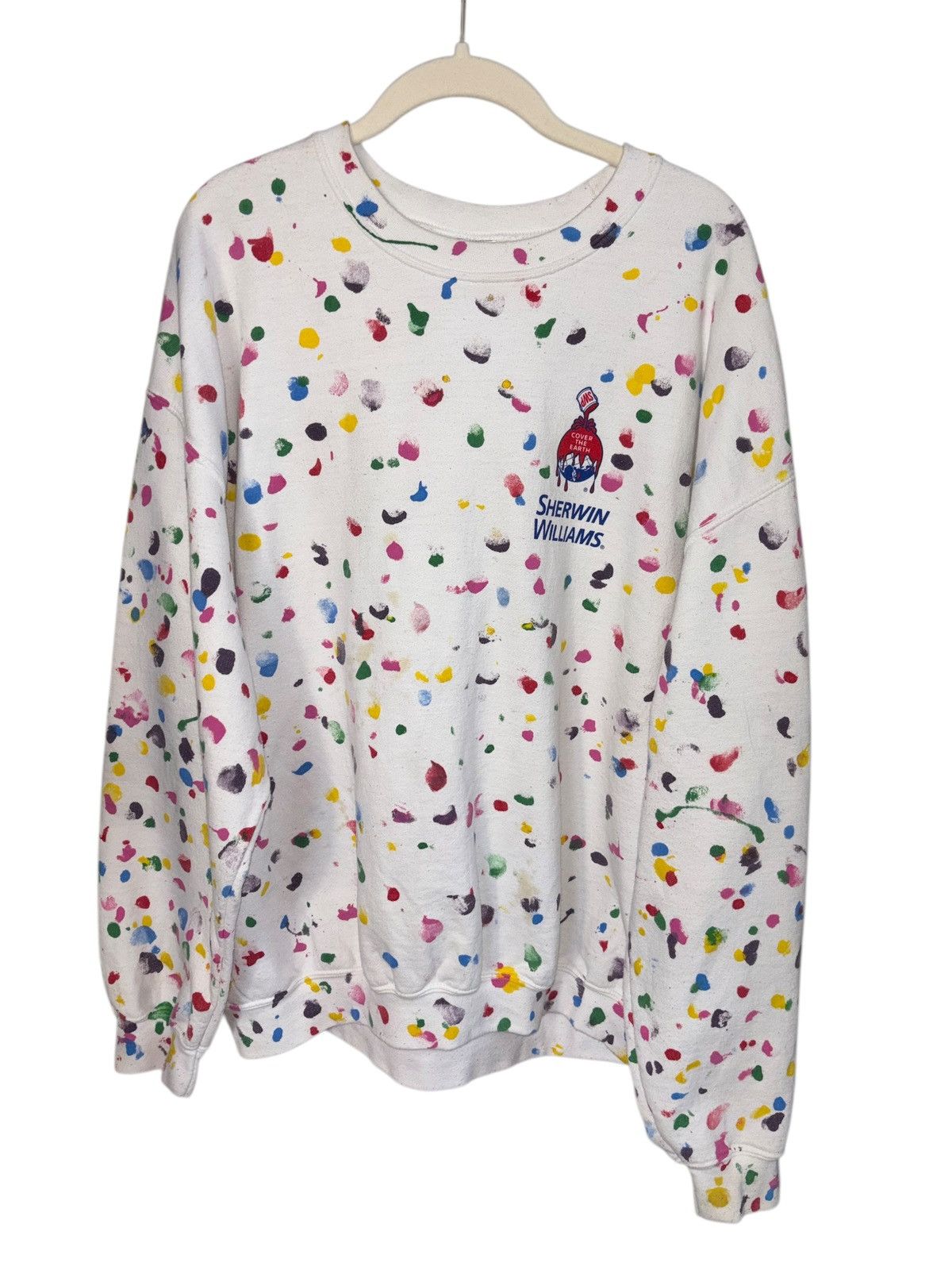 Gildan Vintage Re-worked Splatter Paint Sherwin Williams Crewneck Size US XL / EU 56 / 4 - 1 Thumbnail
