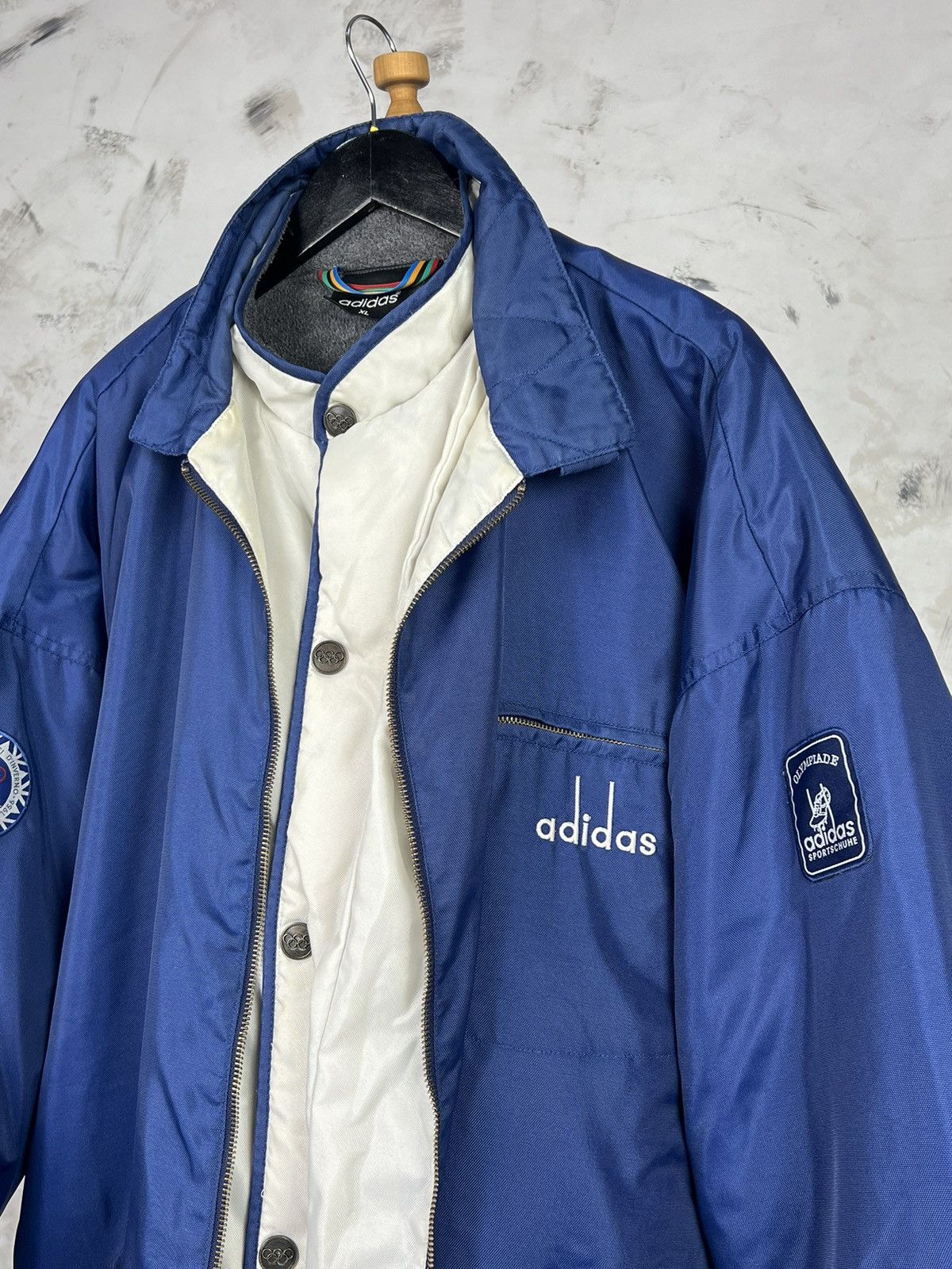 USA Olympics 1956 Vintage Adidas Olympic Games Jacket Giochi Size XL- XXL Size US XL / EU 56 / 4 - 4 Thumbnail