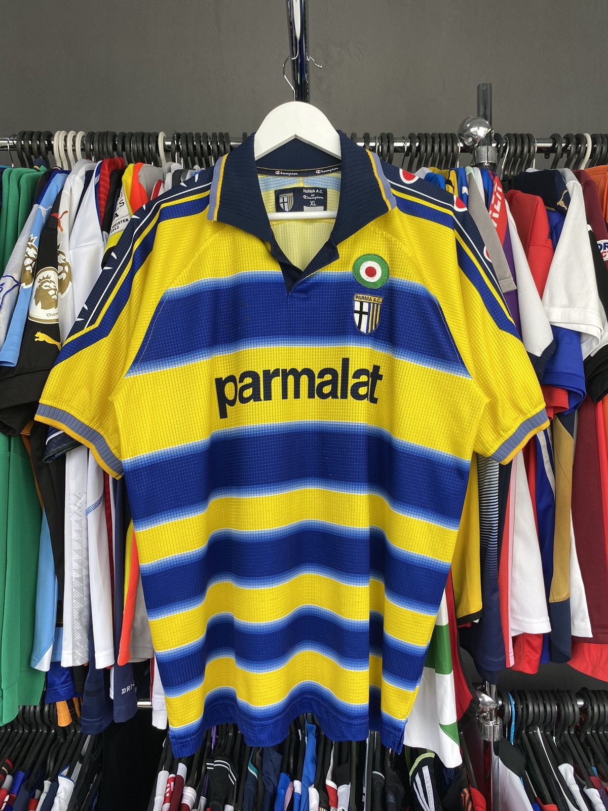 Champion 2001-02 Nakata Parma Champion Joy Parmalat Football Shirt
