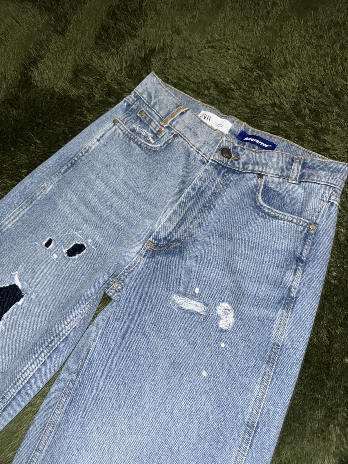 Ader Error × Zara [EU34] ZARA X ADER ERROR Patchwork Jeans Blue Indigo Size US 30 / EU 46 - 2 Thumbnail