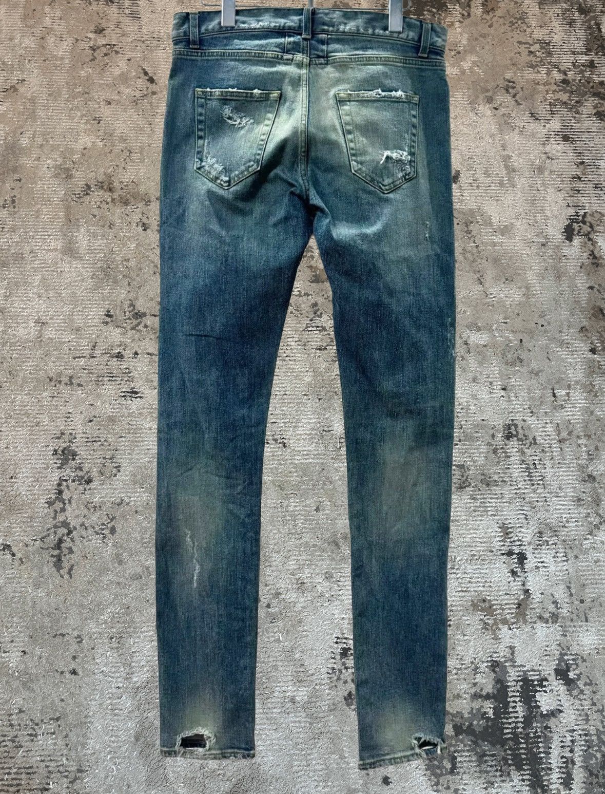 Saint Laurent Paris Saint Laurent Crash Denim Jeans Size US 30 / EU 46 - 2 Thumbnail