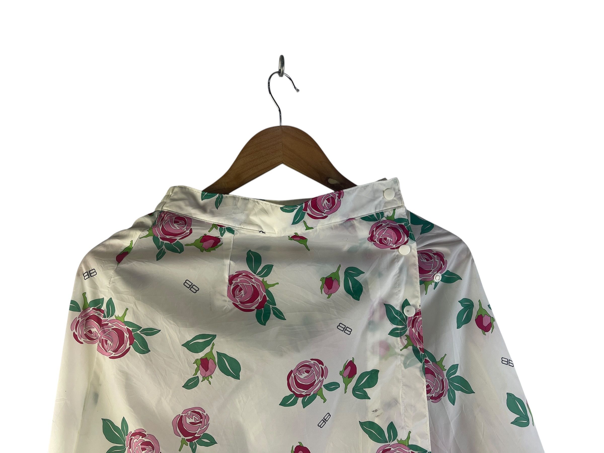 Balenciaga Vintage Balenciaga Sports Floral Wrap Skirt BB Logo Nylon Size 28" / US 6 / IT 42 - 8 Thumbnail