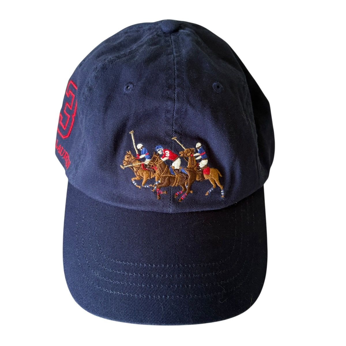 Polo Ralph Lauren Polo Ralph Lauren Triple Pony Navy Blue Baseball Cap Size ONE SIZE - 2 Thumbnail