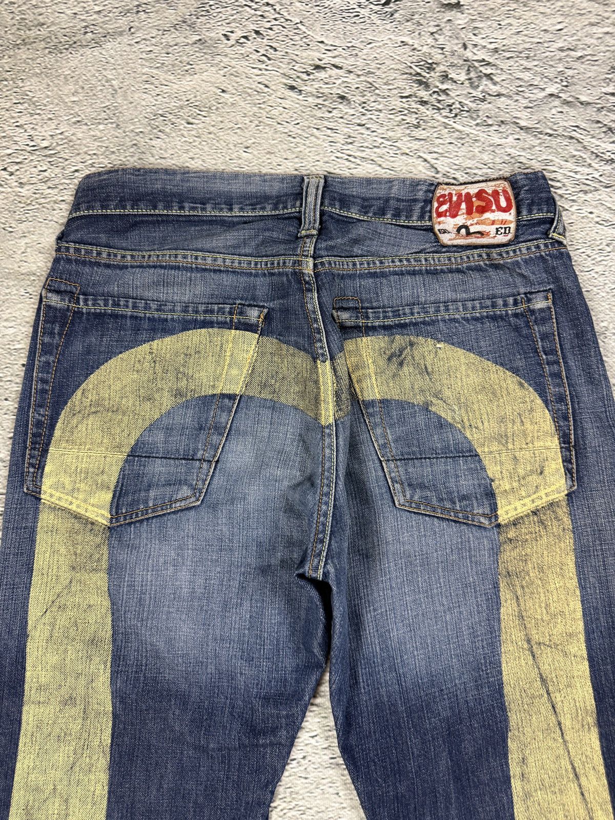 Evisu Evisu jeans white daicock big logo blue selvedge denim EU ED Size US 30 / EU 46 - 3 Thumbnail