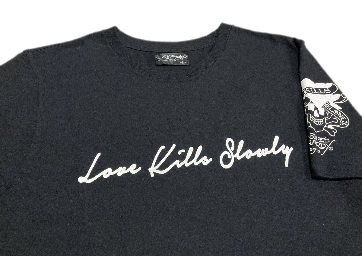Ed Hardy × Hysteric Glamour × Japanese Brand 🔥Sick Y2K Ed Hardy Shirt “Love Kills Slowly” Size US L / EU 52-54 / 3 - 1 Thumbnail