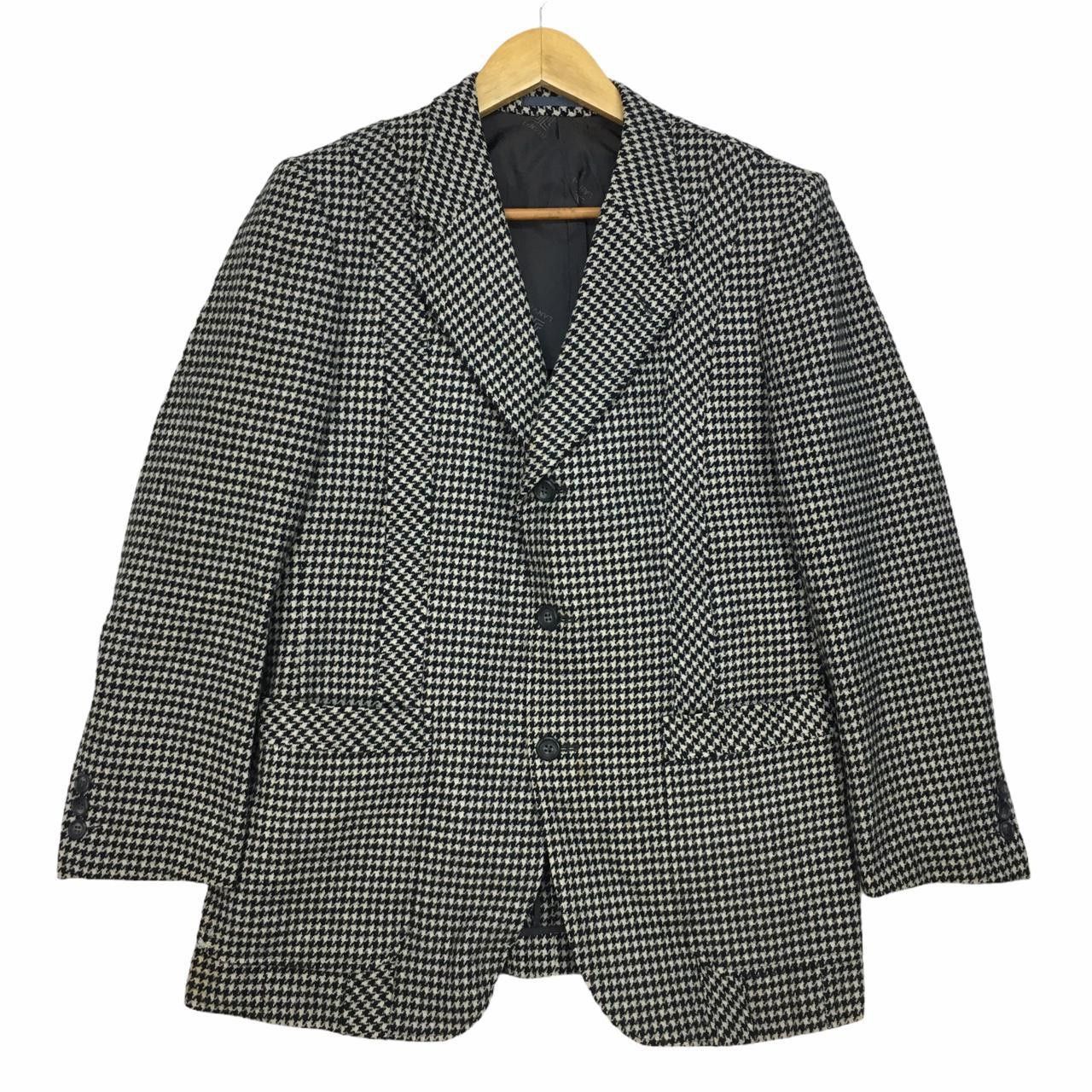 Lanvin Vtg LANVIN Paris Houndstooth Pattern Jacket Size 46R - 1 Thumbnail